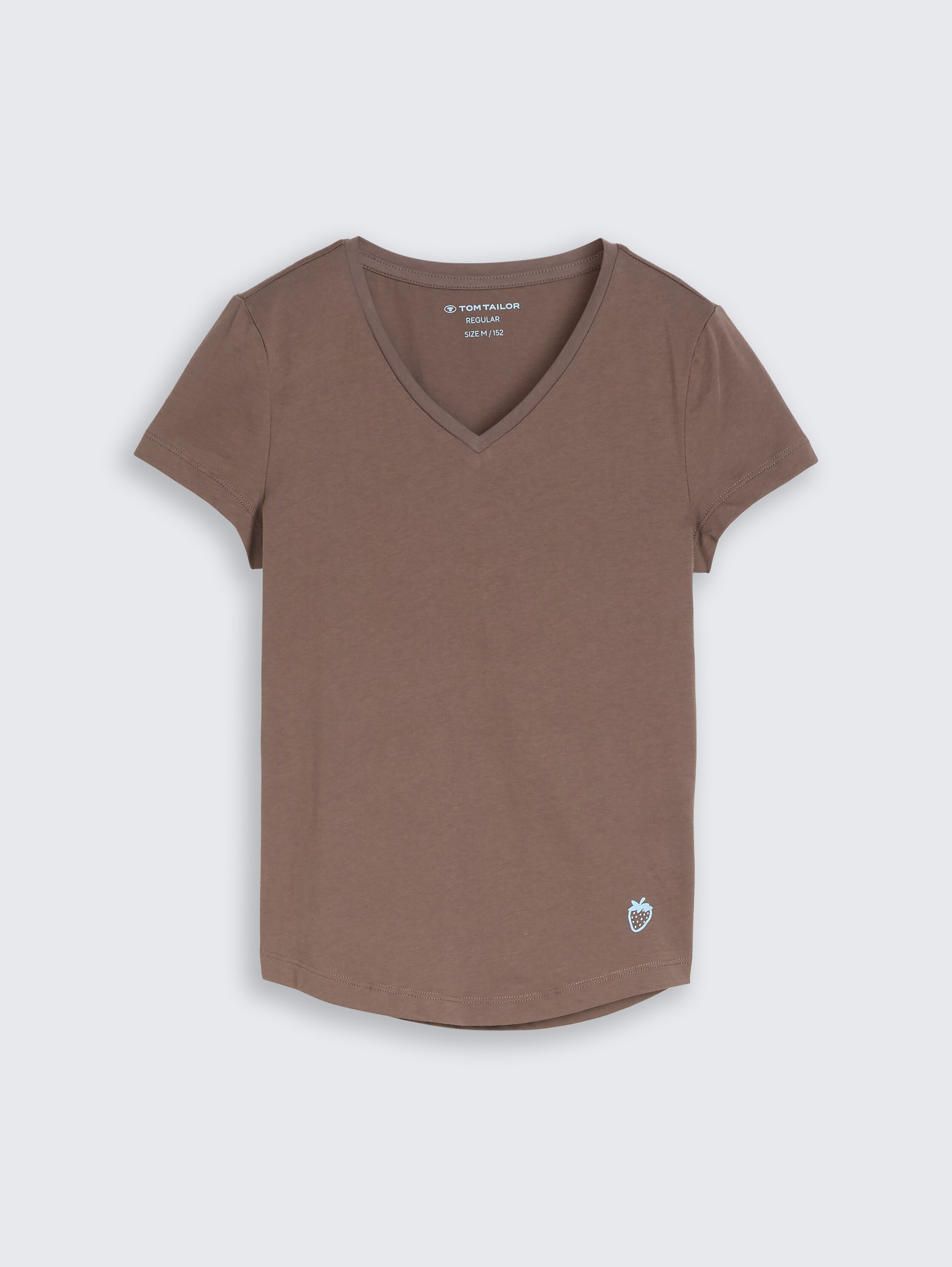 T-shirt met V-hals - rusty_brown - 