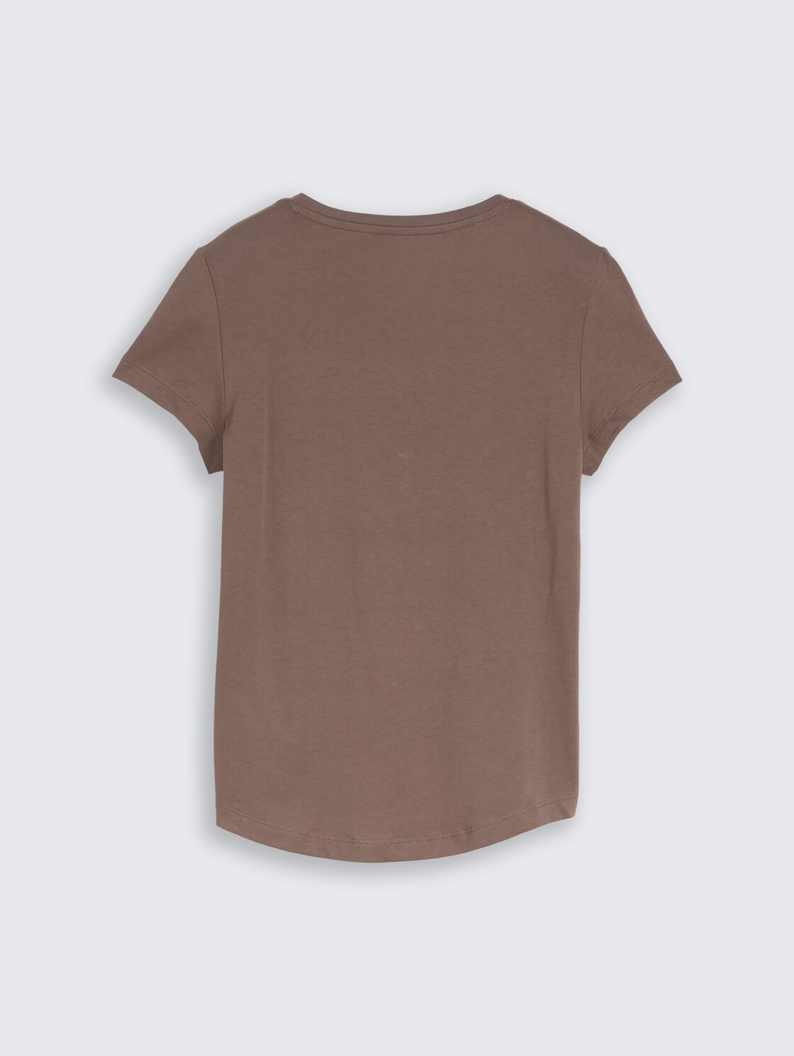 T-Shirt mit V-Ausschnitt - rusty brown