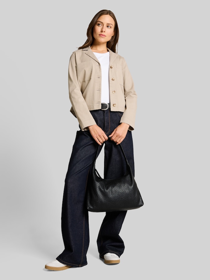 Regular Fit Jacke mit Brusttaschen von Women, soft taupe grey