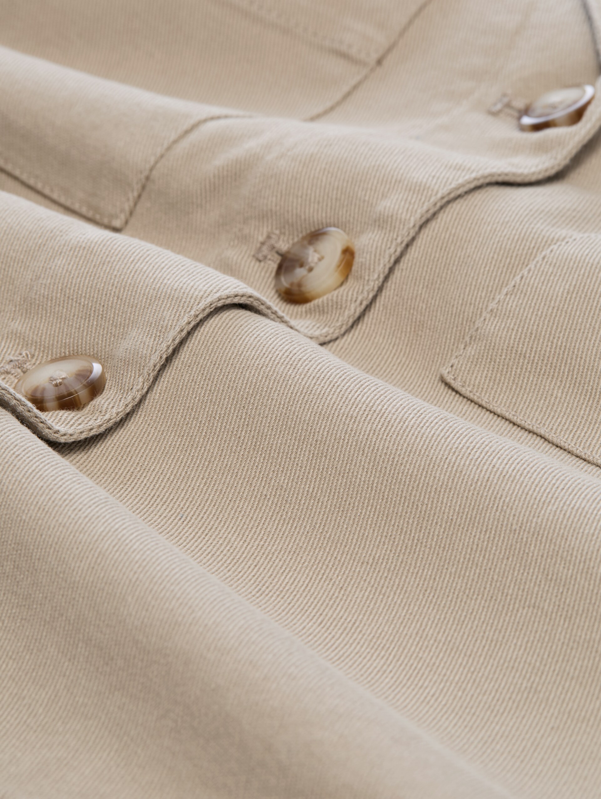 Regular Fit Jacke mit Brusttaschen - soft taupe grey