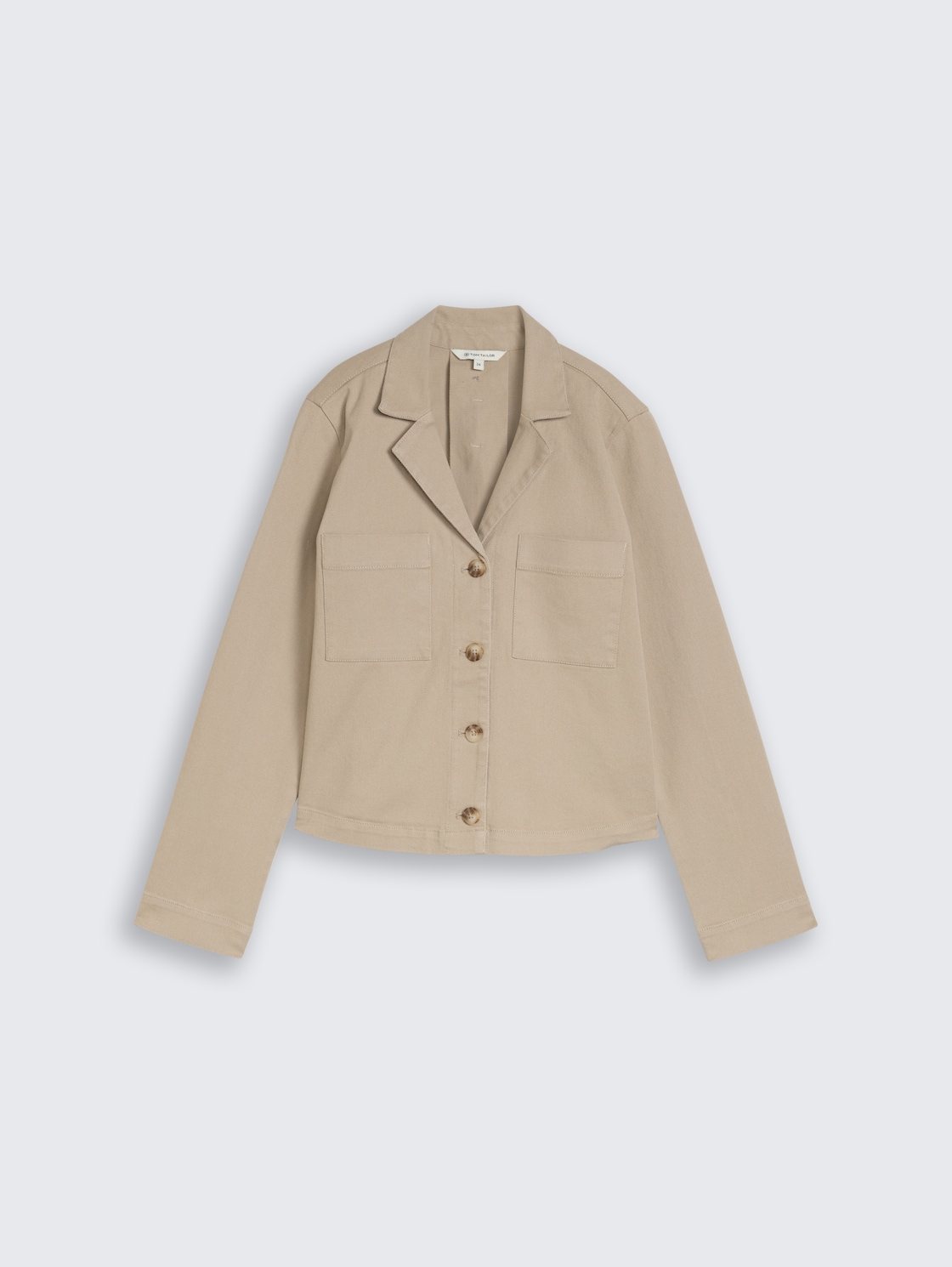 Regular Fit Jacke mit Brusttaschen - soft taupe grey