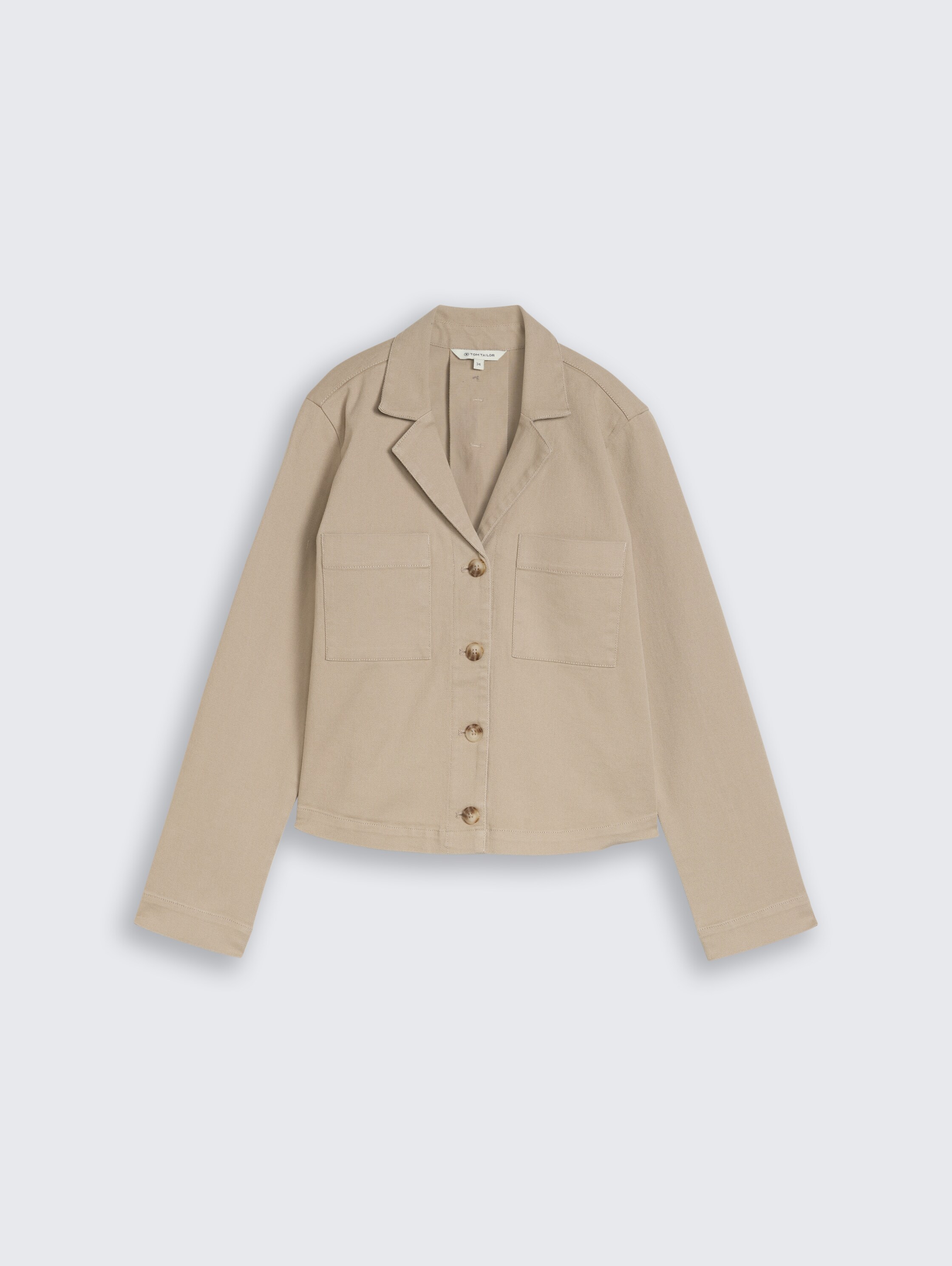 Regular Fit Jacke mit Brusttaschen - soft_taupe_grey - 