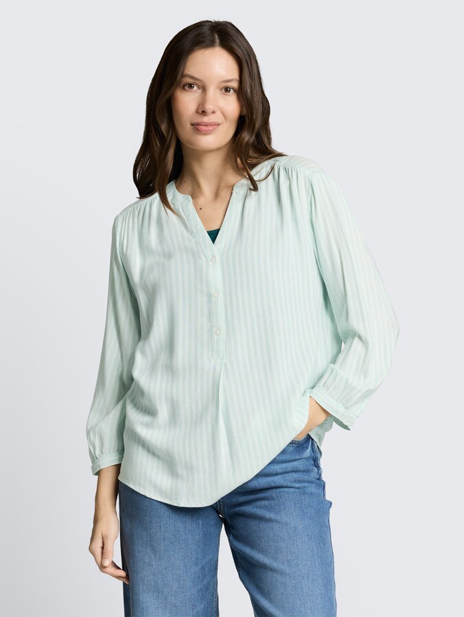 Bluse mit Streifenmuster von Women, blue haze white stripe