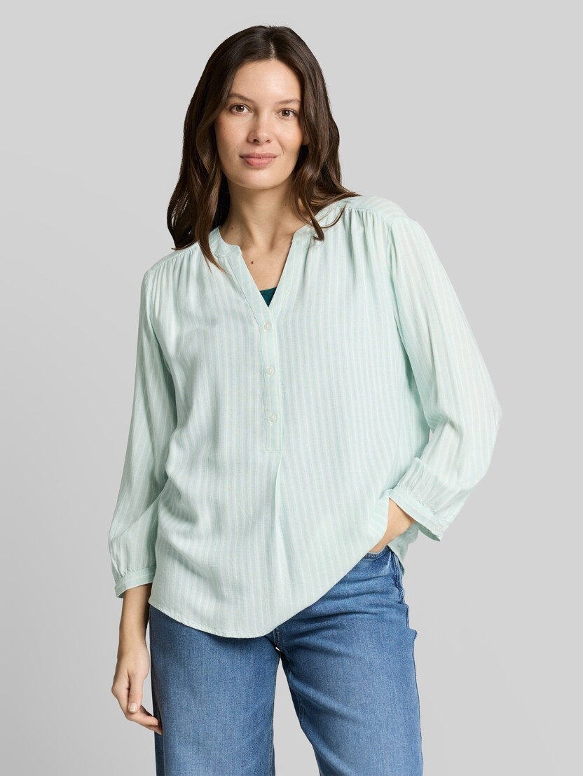Striped blouse by Women, blue haze white stripe