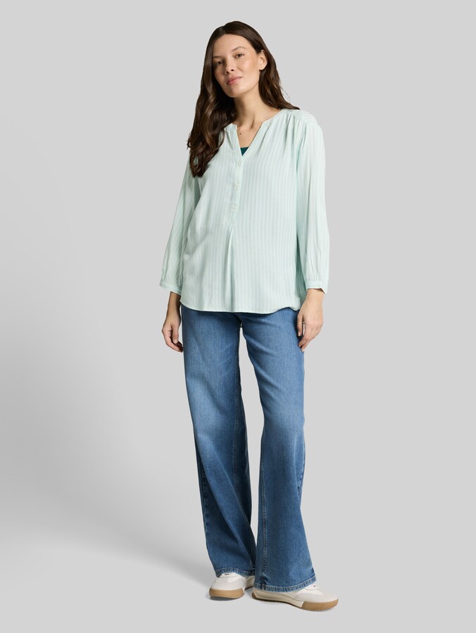 Bluse mit Streifenmuster von Women, blue haze white stripe