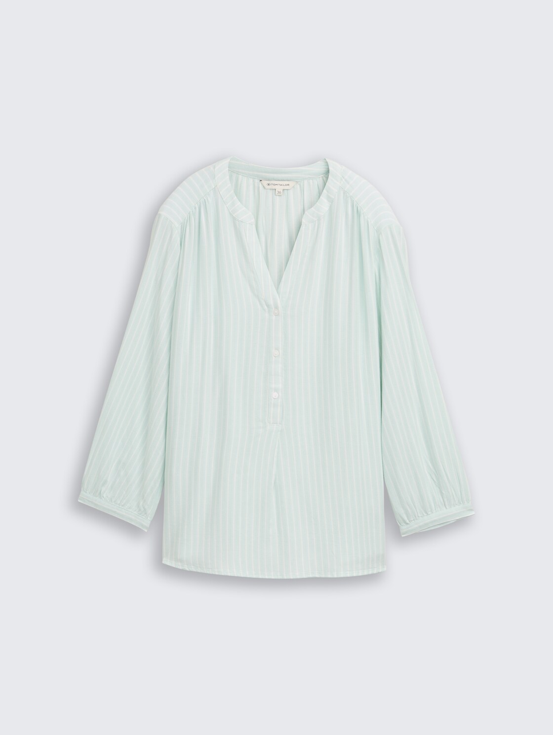 Bluse mit Streifenmuster - blue haze white stripe - Vorder-Produkt-Ansicht