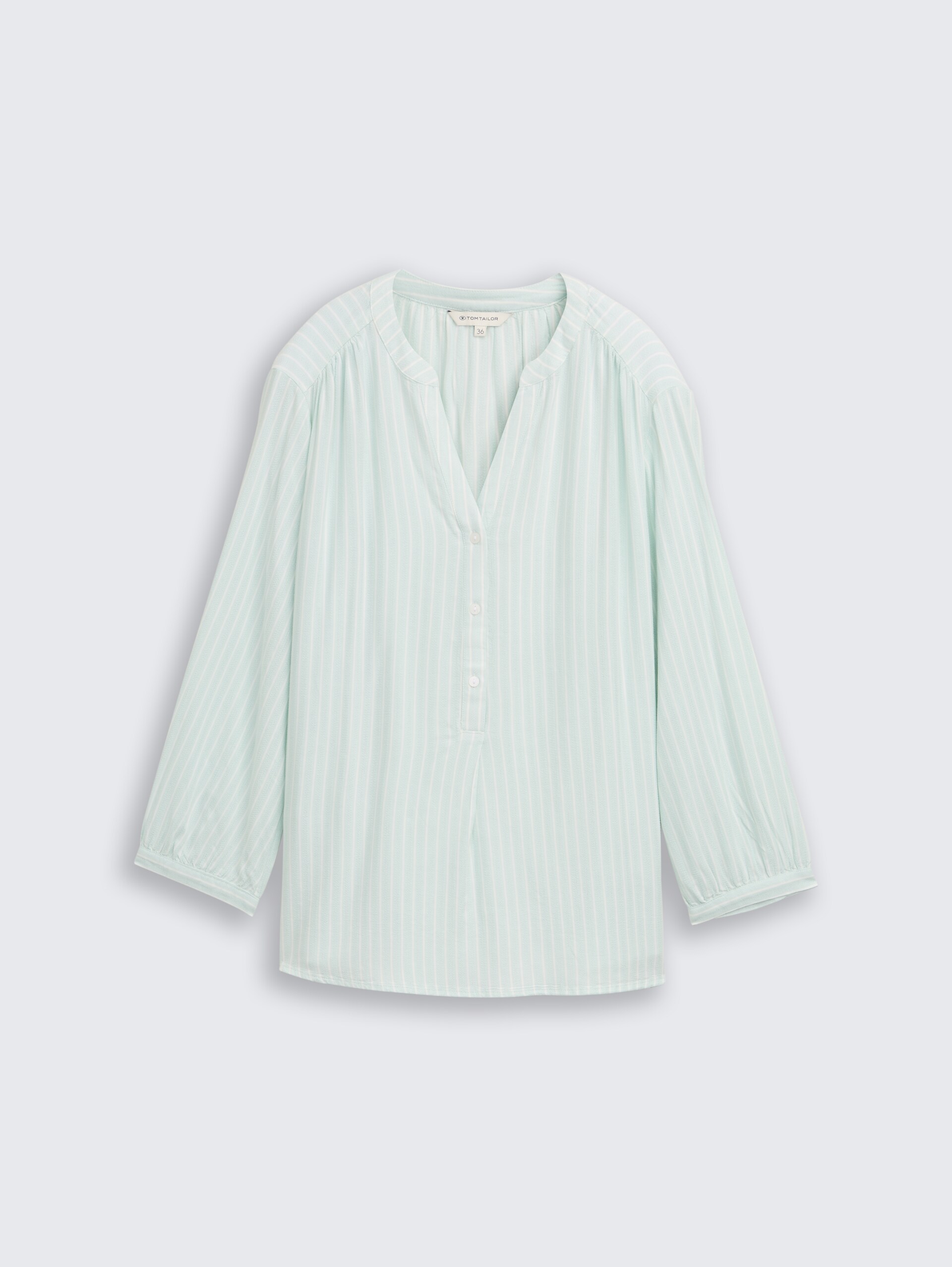 Bluse mit Streifenmuster - blue haze white stripe - Vorder-Produkt-Ansicht