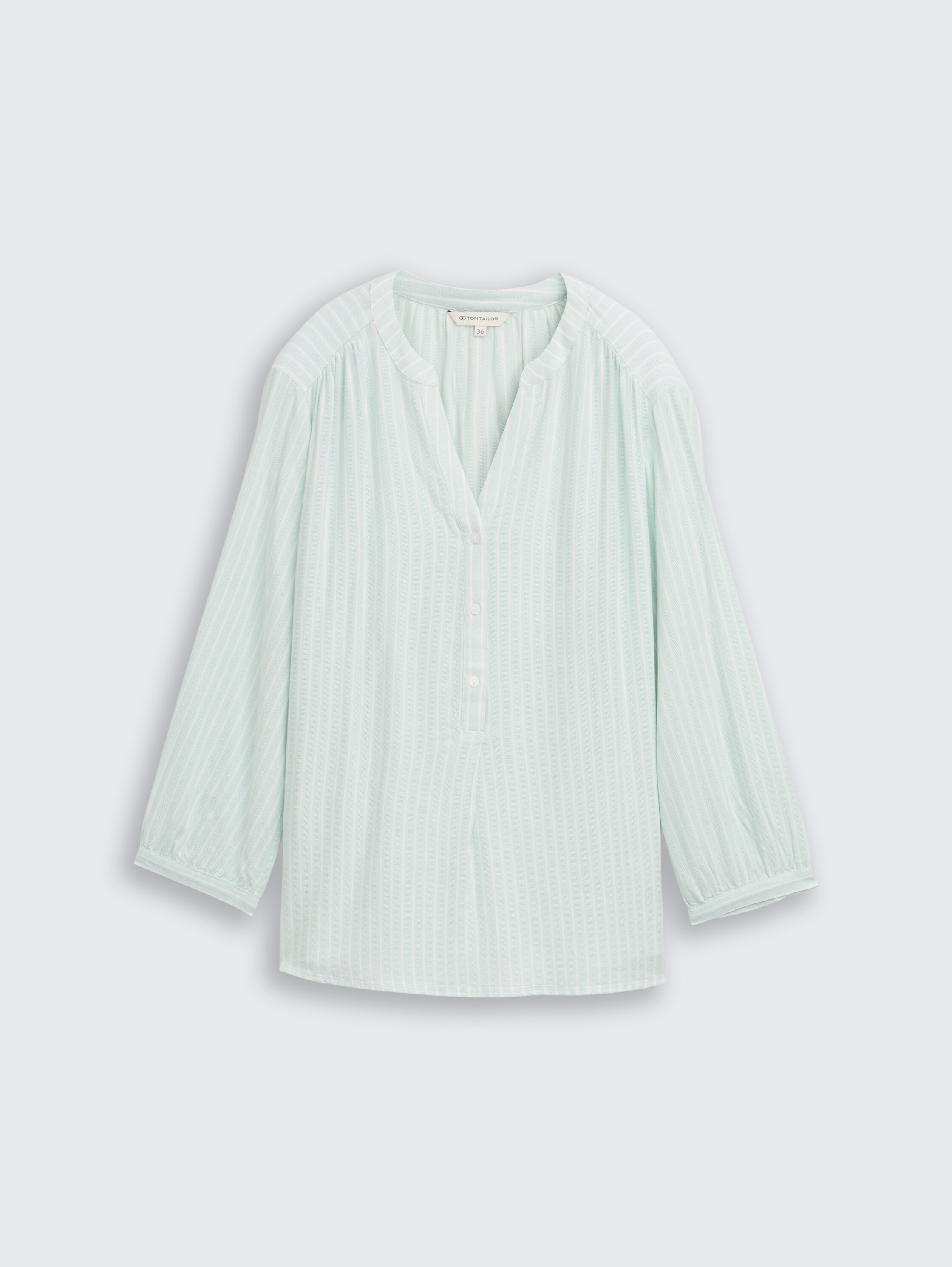 Bluse mit Streifenmuster - blue haze white stripe - Vorder-Produkt-Ansicht