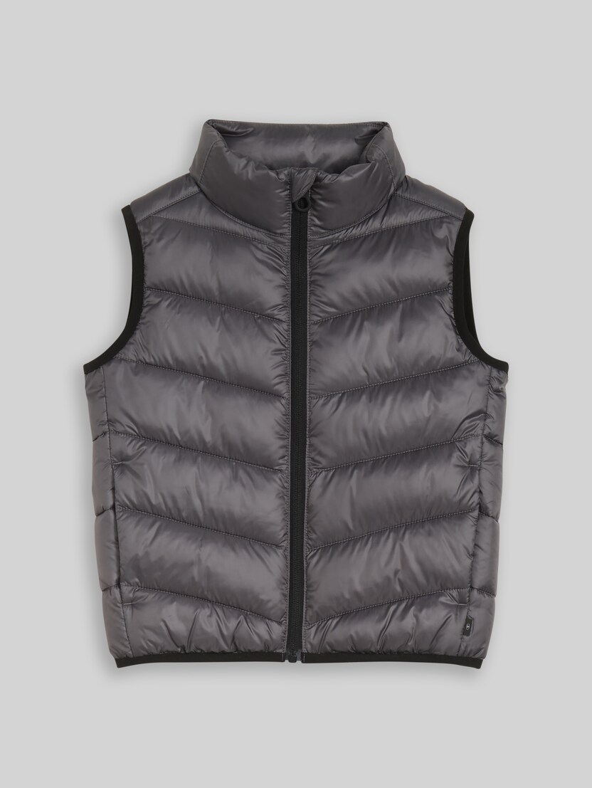 Lightweight Steppweste mit wasserabweisender Funktion von Mini Boys, dark urban grey
