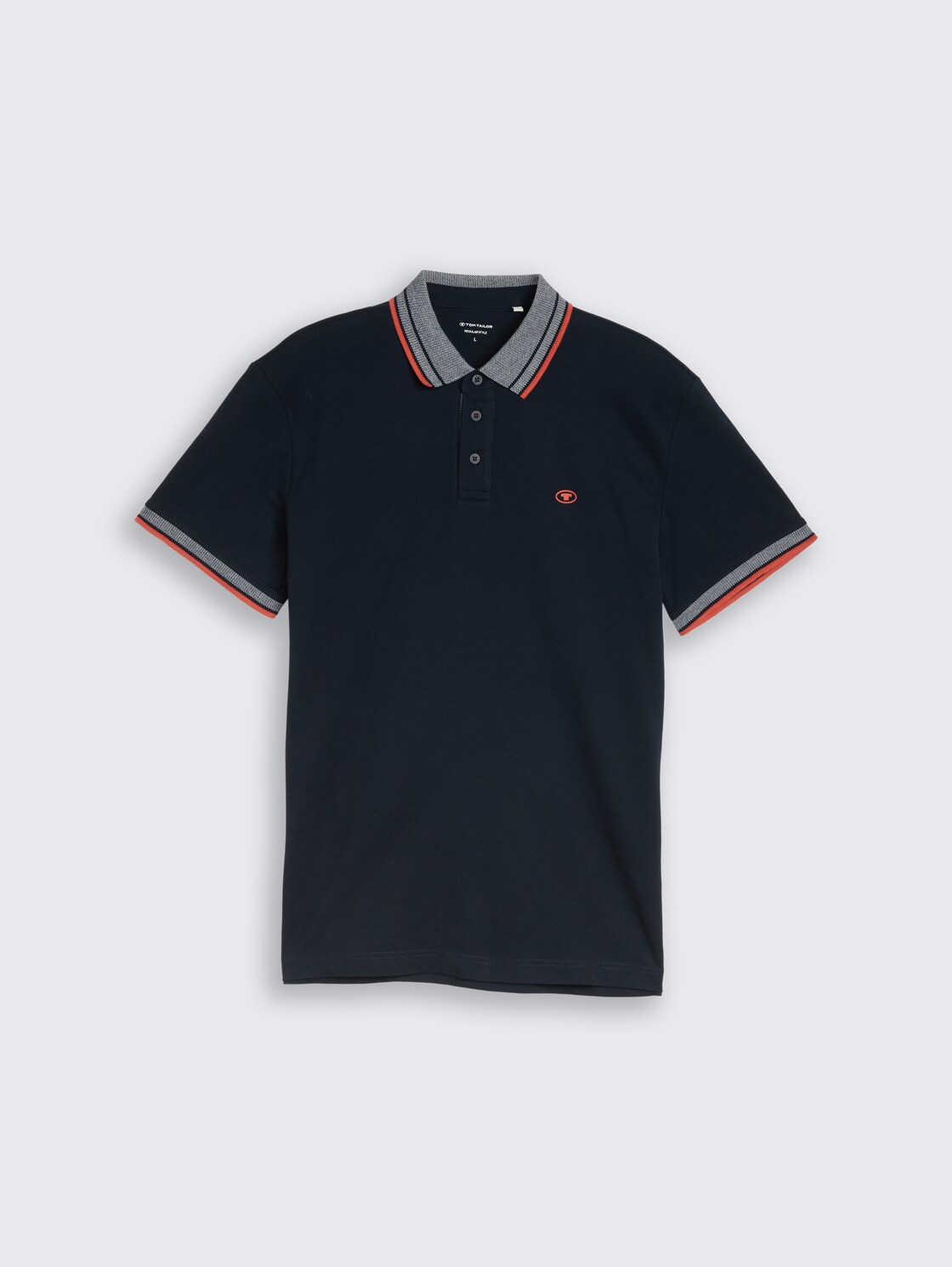 Piqué Poloshirt mit Logo-Print - sky captain blue