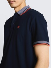 Piqué poloshirt met logo-print - sky captain blue