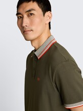 Polo en piqué avec logo imprimé - deep leaf green
