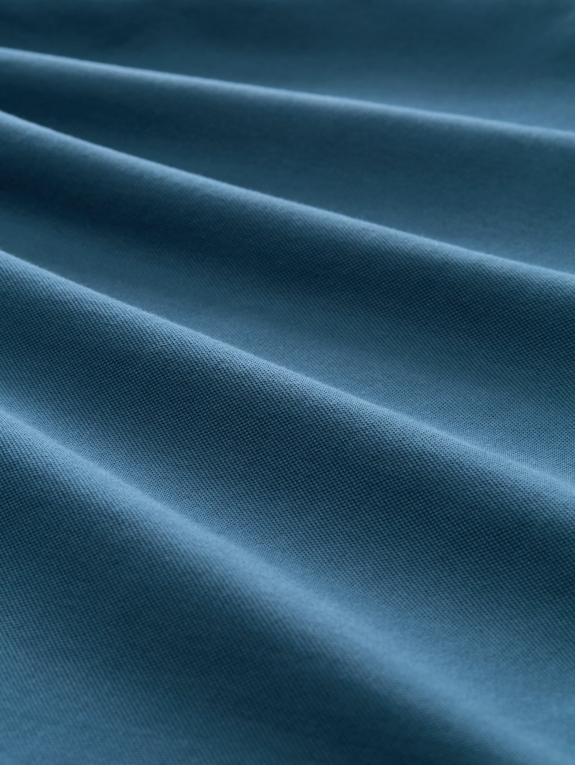 Piqué poloshirt met logo-print - real teal blue