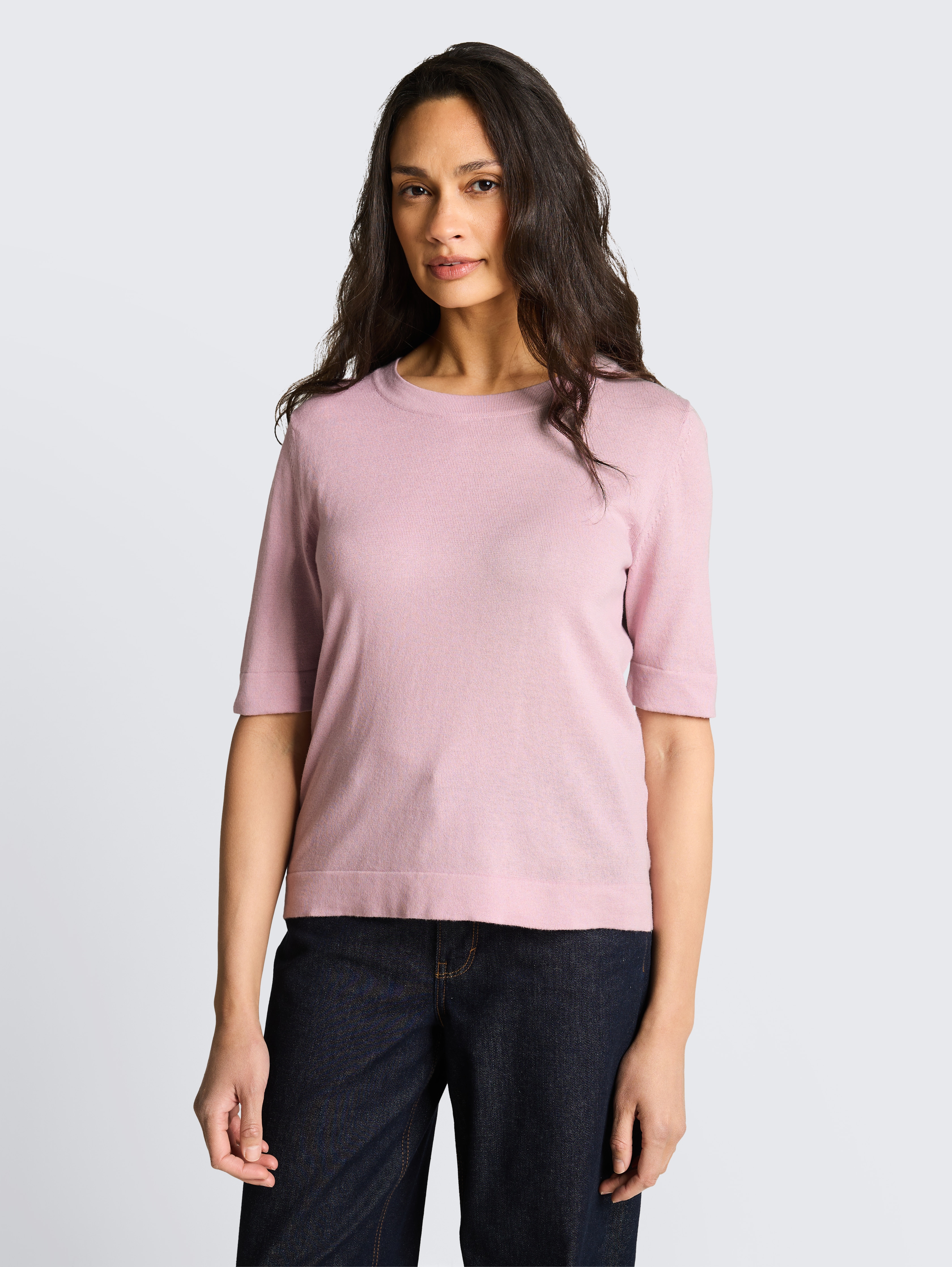 Strickpullover aus Baumwolle von Women, light elderberry