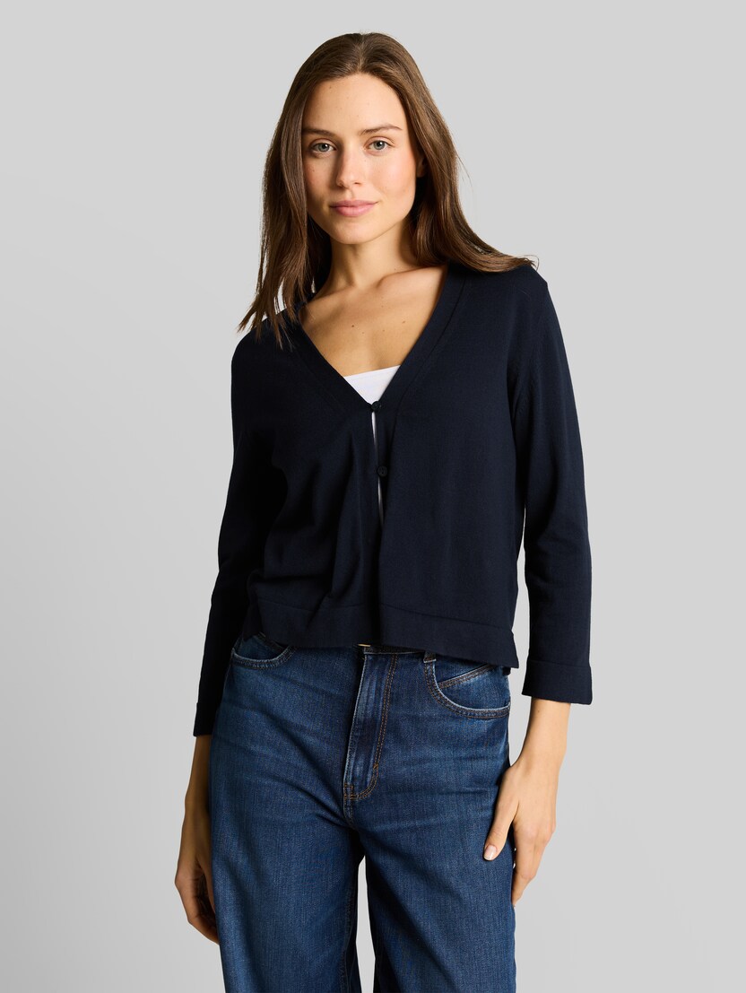 Cardigan aus Baumwolle von Women, sky captain blue
