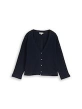 Ausgewählt, Cardigan aus Baumwolle von Tom Tailor, blau