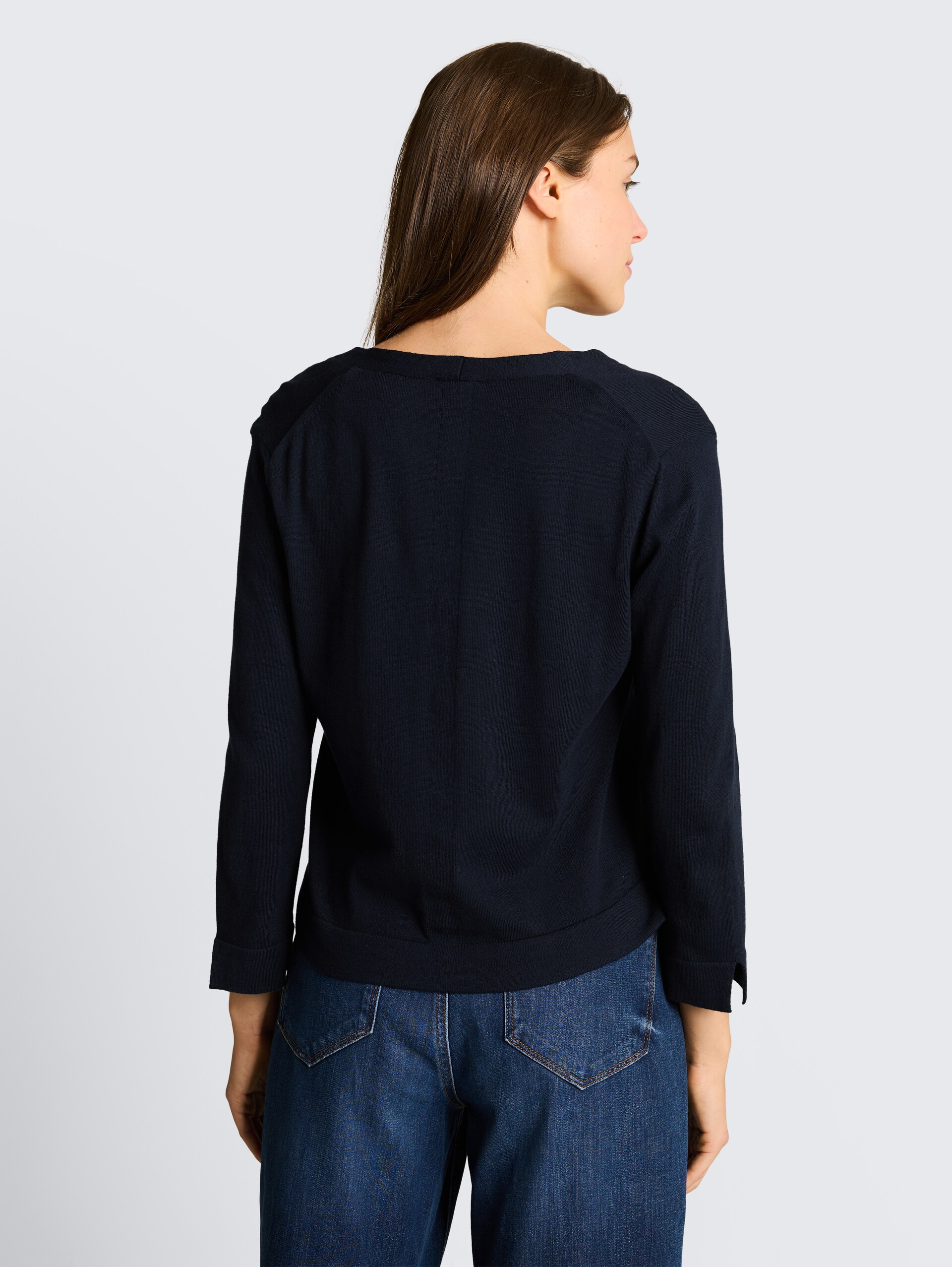 Cardigan aus Baumwolle - sky captain blue