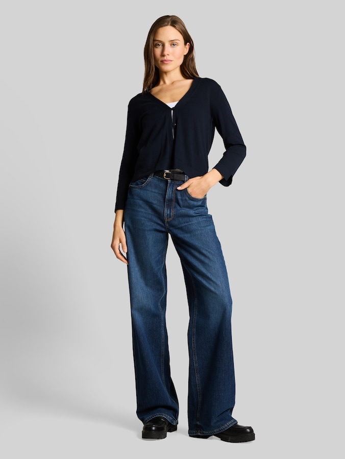 Cardigan aus Baumwolle von Women, sky captain blue