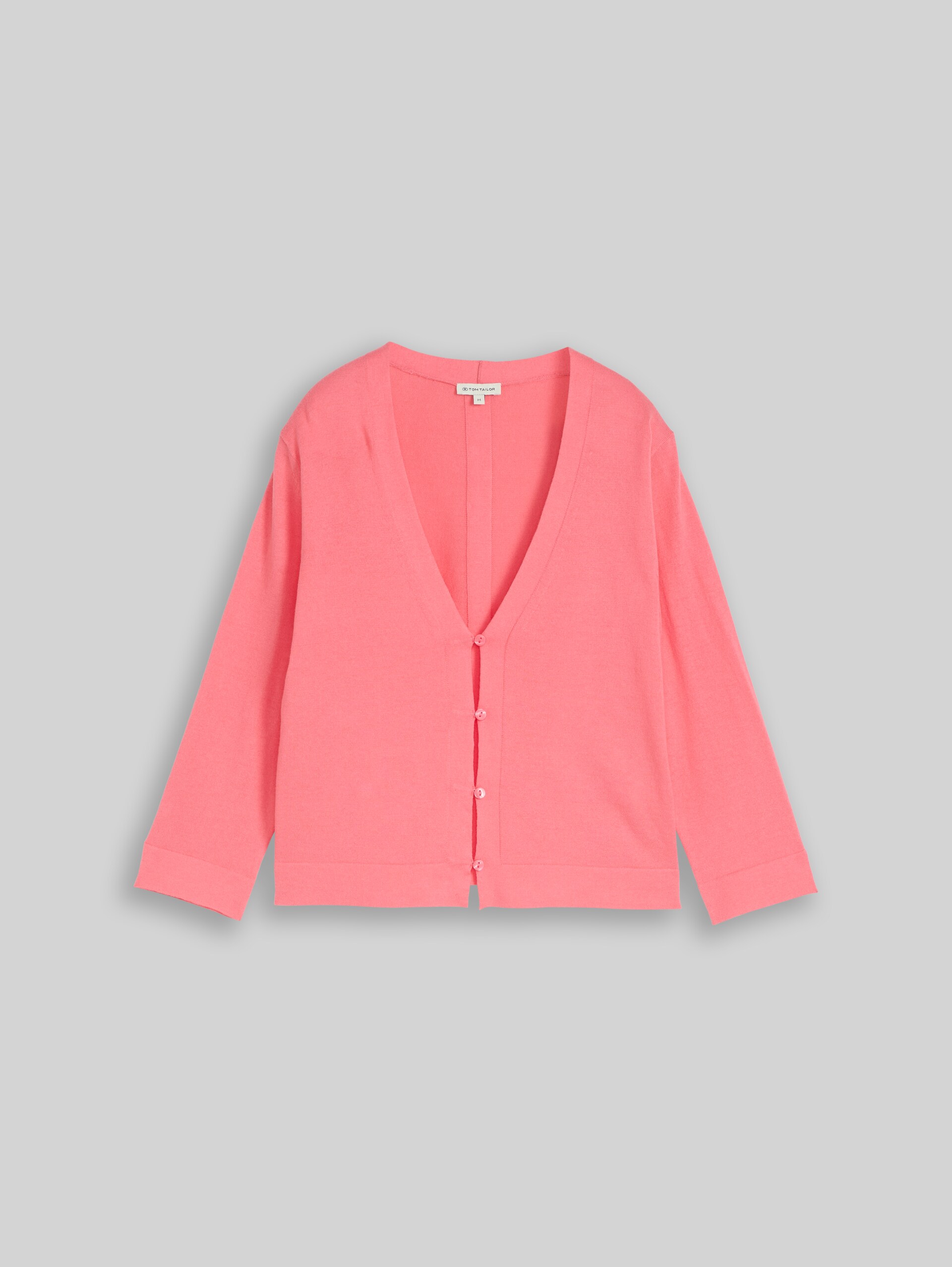 Cardigan en coton - soft coral pink