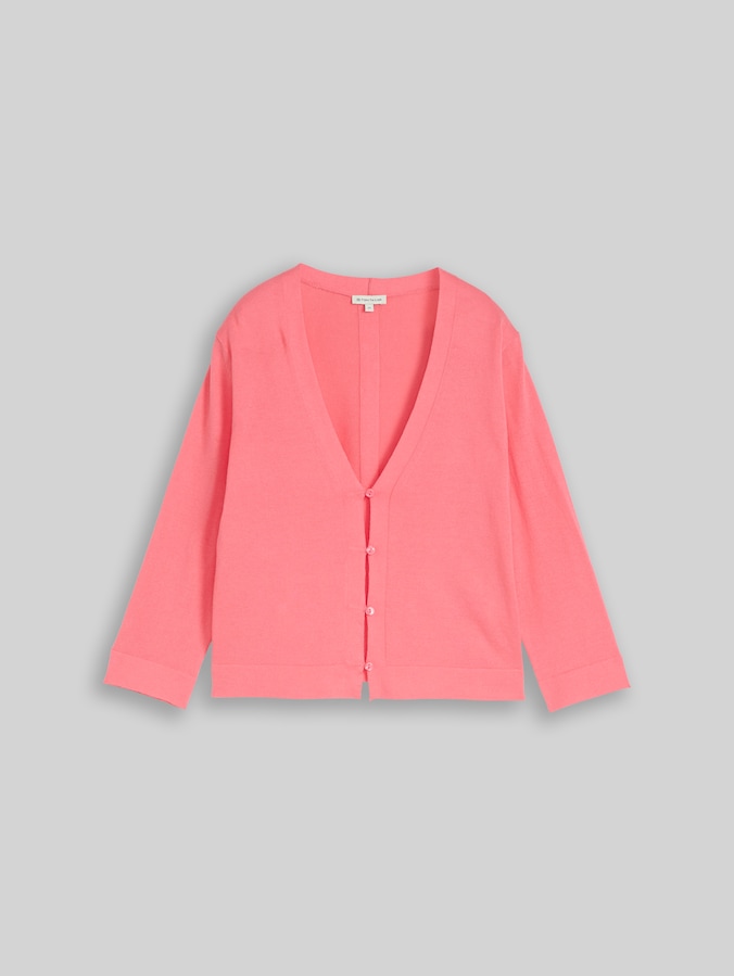 Cardigan en coton par Women, soft coral pink