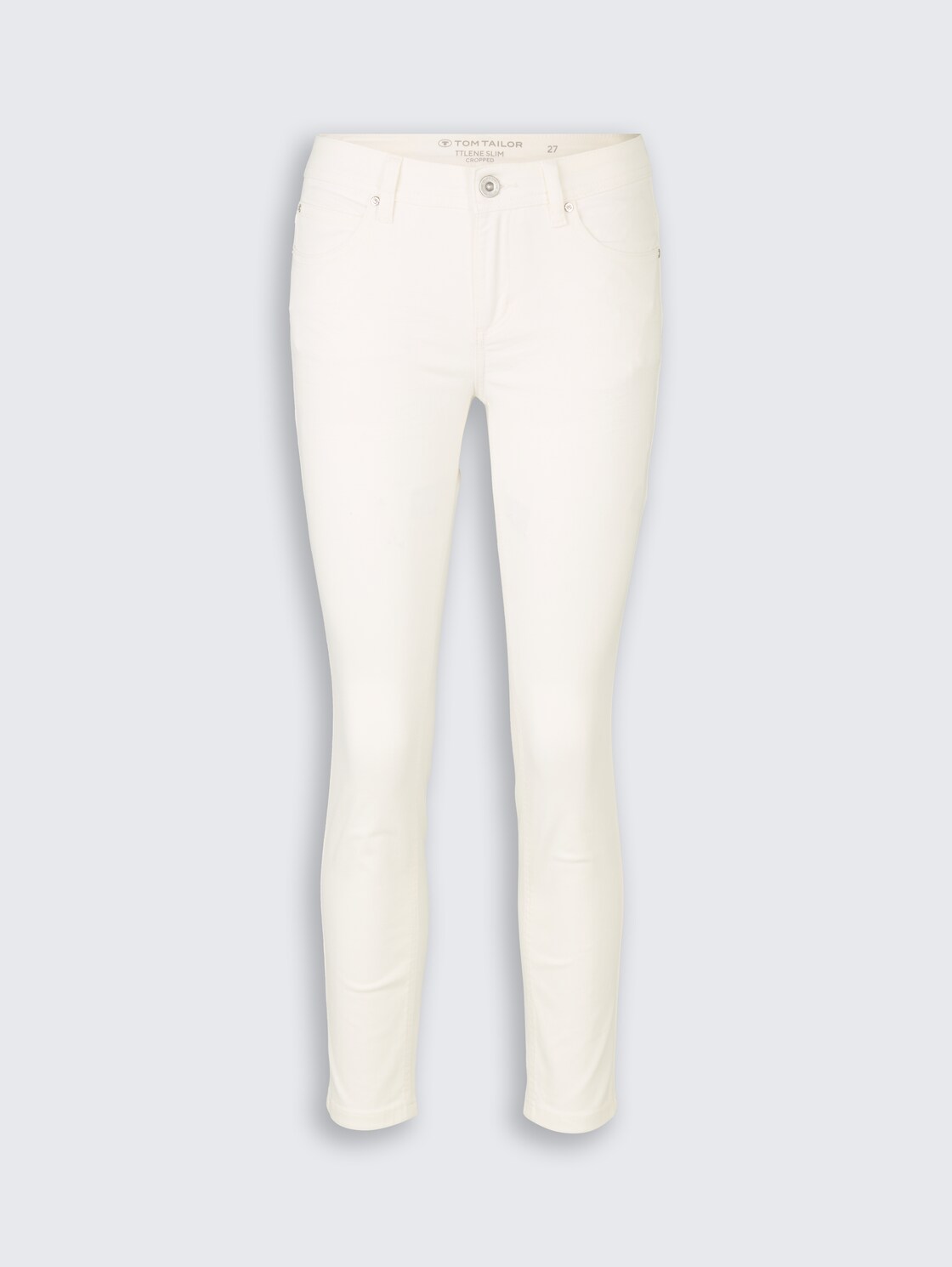 TTLENE SLIM CROPPED Jeans - White - Vorder-Produkt-Ansicht