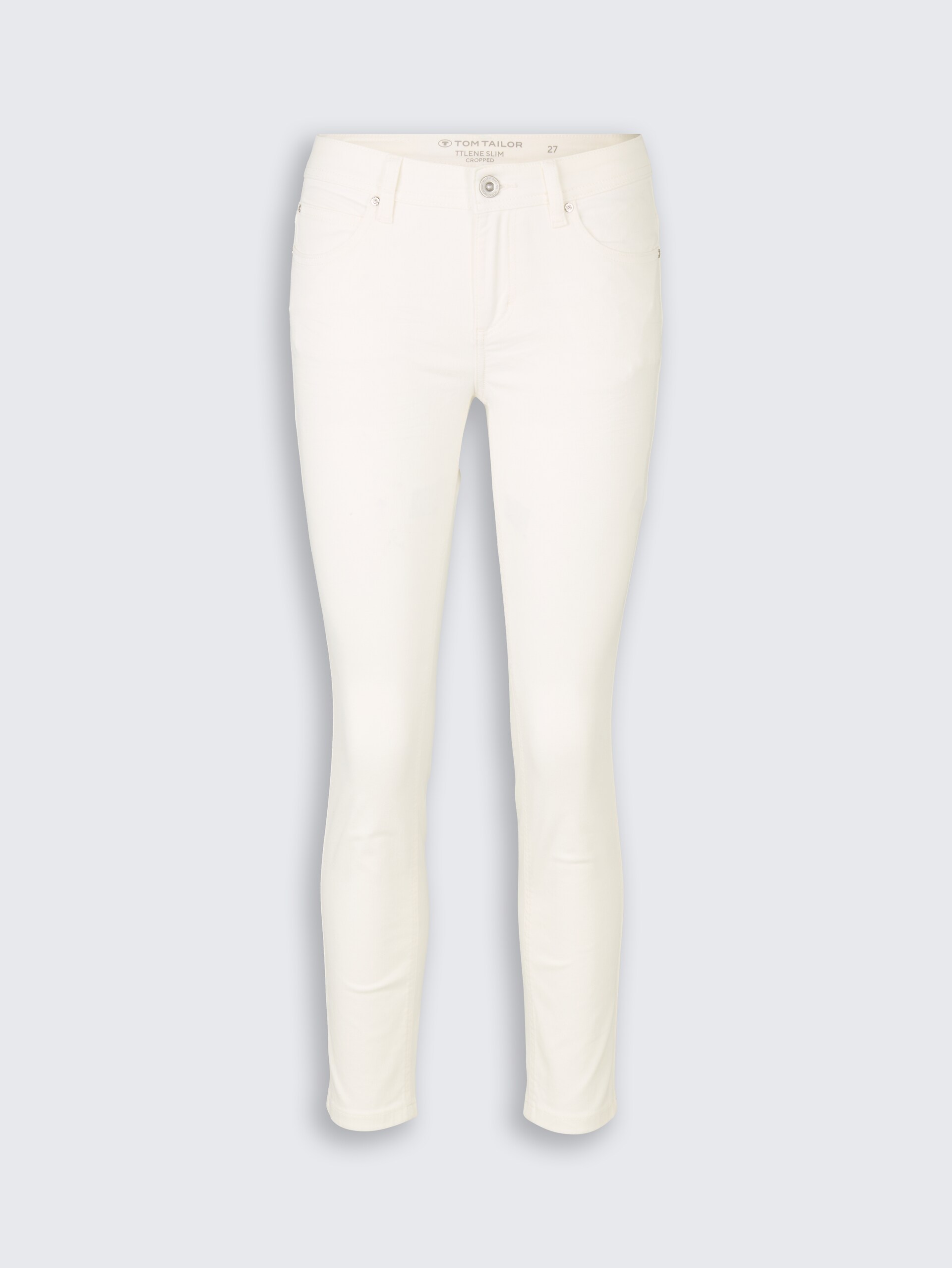 TTLENE SLIM CROPPED Jeans - White - Vorder-Produkt-Ansicht