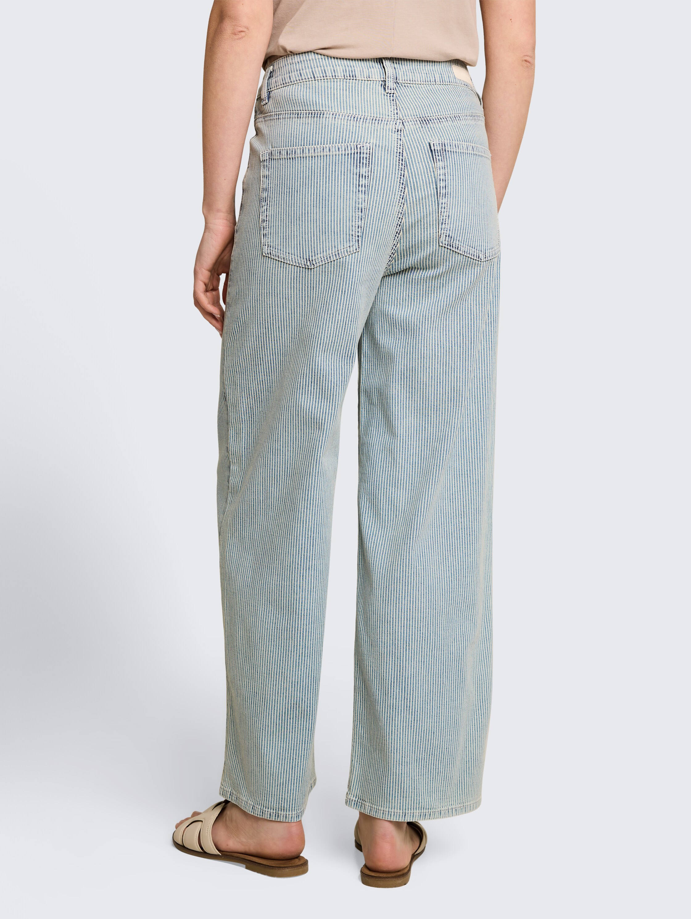 TTNELMA CULOTTE Jeans mit Streifenmuster - denim_offwhite_stripe - 