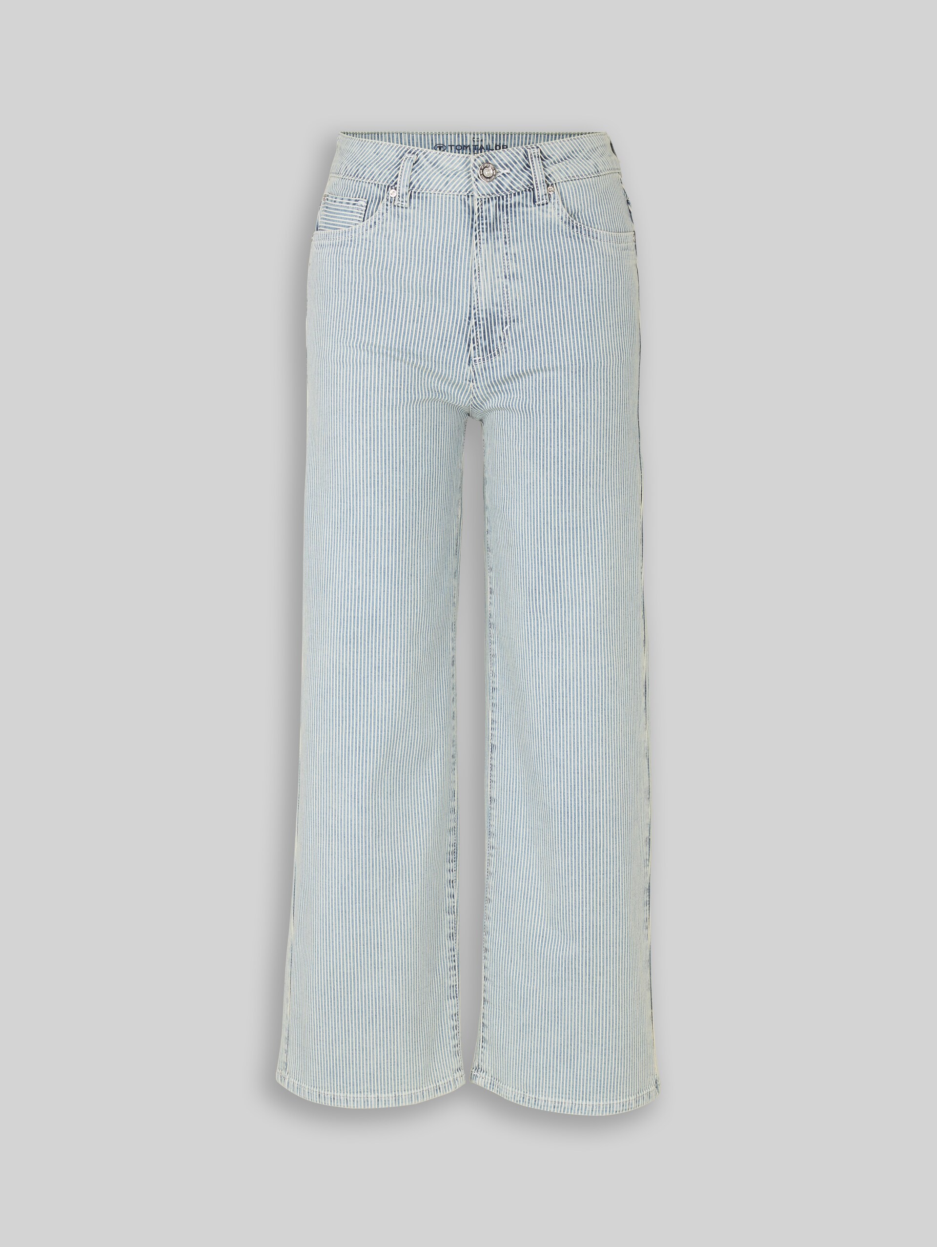 TTNELMA CULOTTE jeans with striped pattern - denim offwhite stripe - Front product view