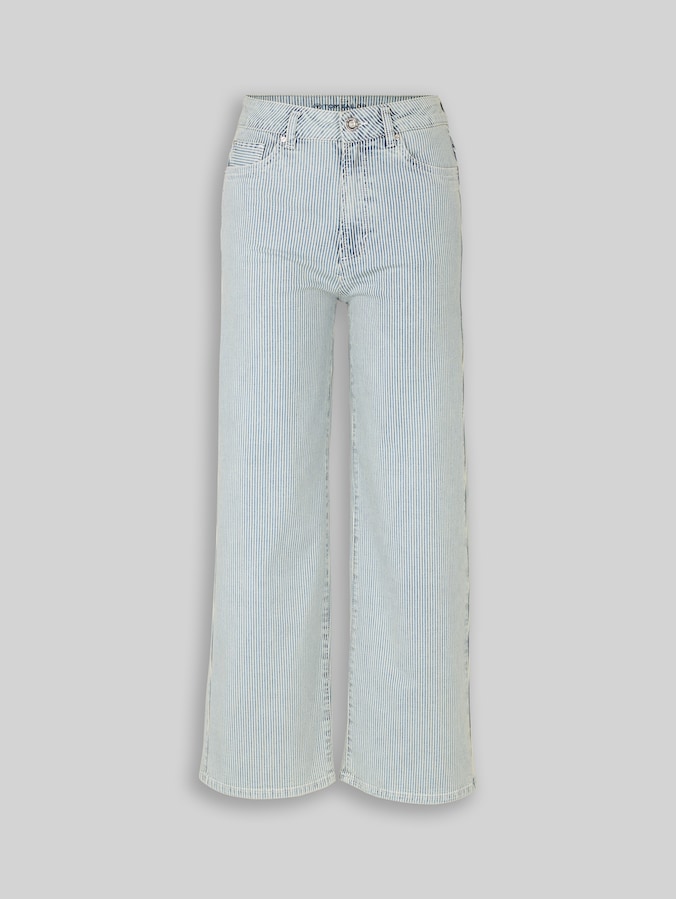 TTNELMA CULOTTE jeans with striped pattern by Women, denim offwhite stripe