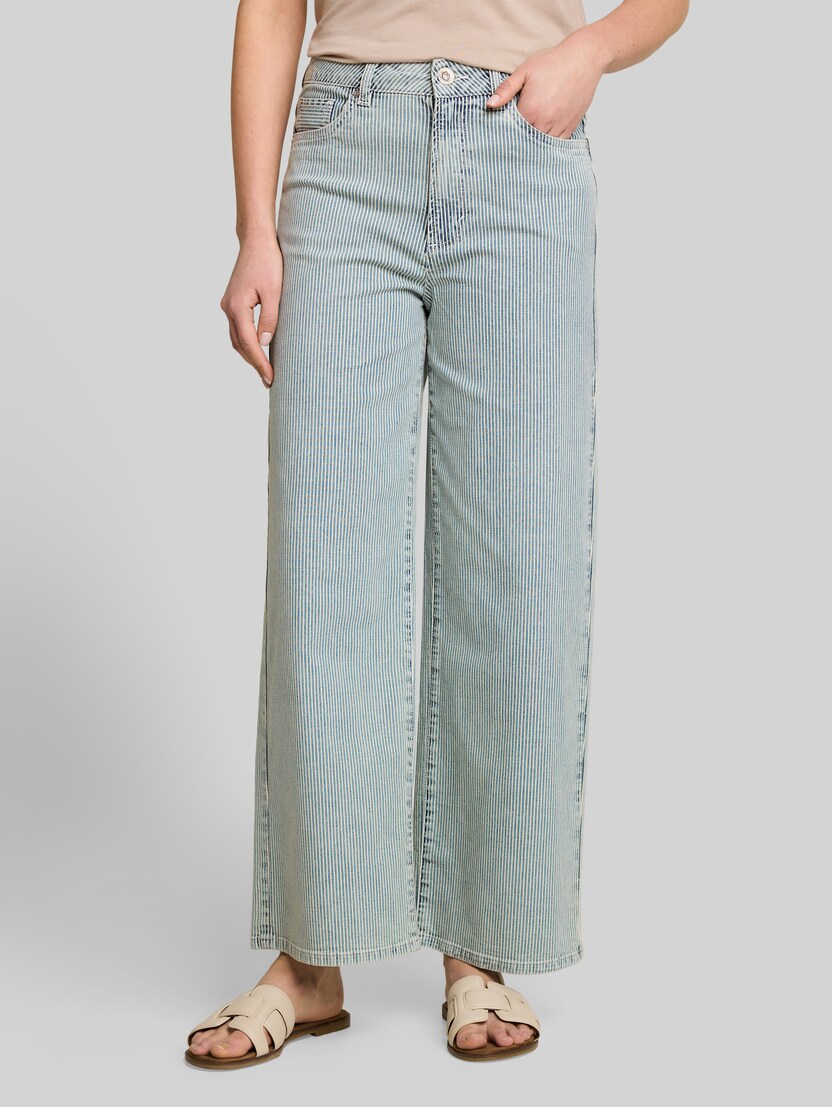 TTNELMA CULOTTE Jeans mit Streifenmuster von Women, denim offwhite stripe