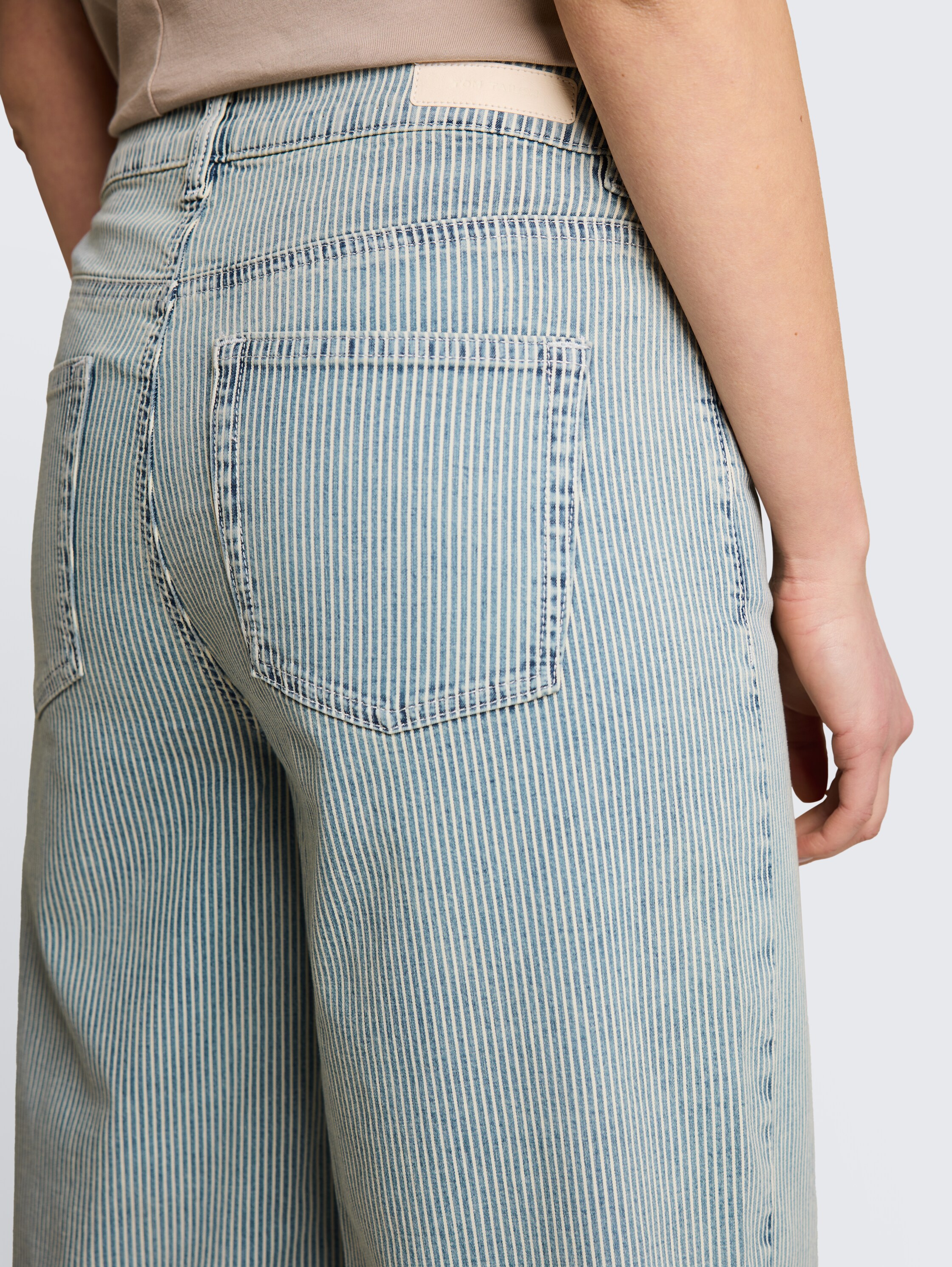 TTNELMA CULOTTE Jeans mit Streifenmuster - denim_offwhite_stripe - 