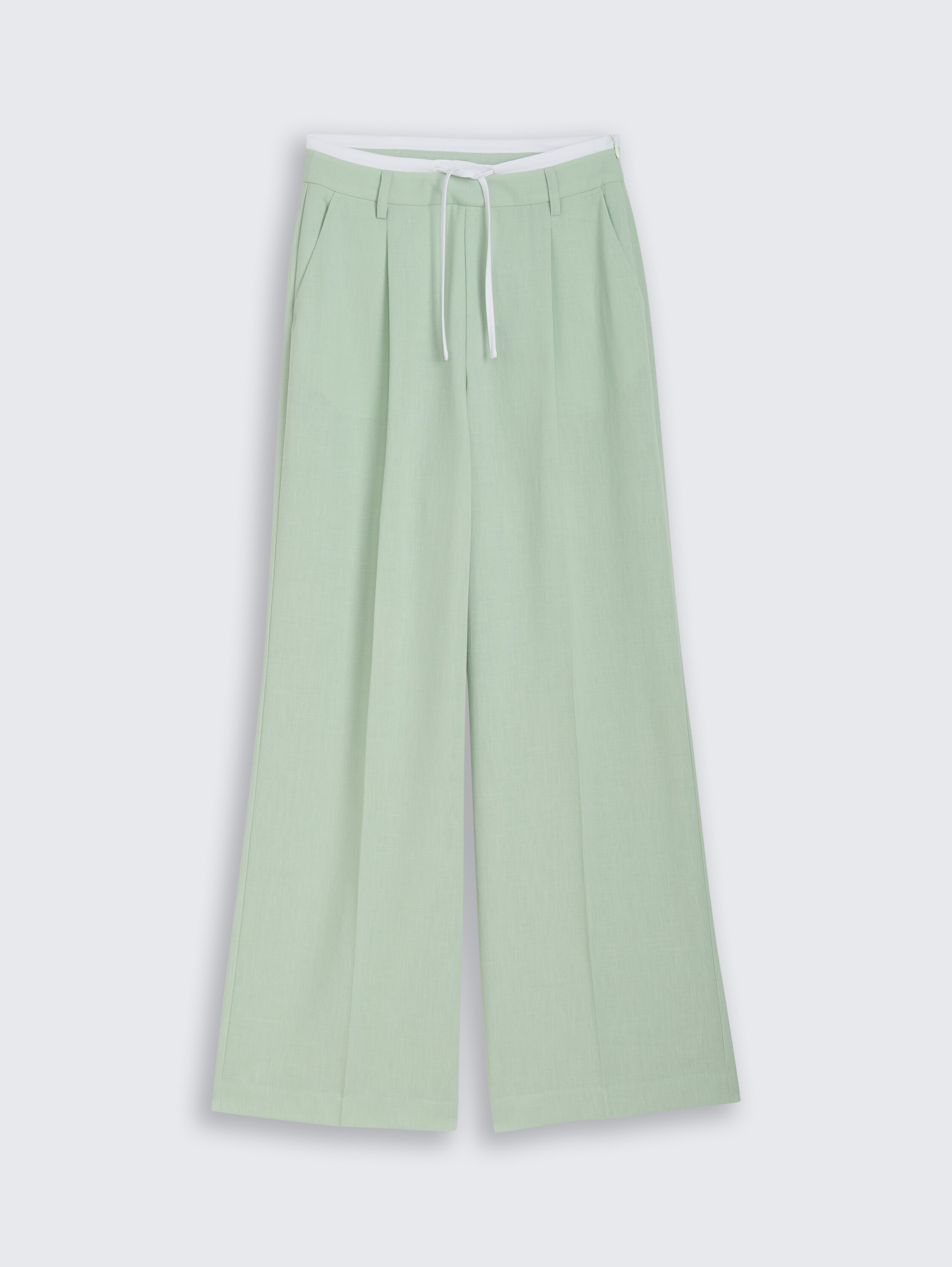 Wide Leg-broek in 2-in-1-look - light_matcha_green - 