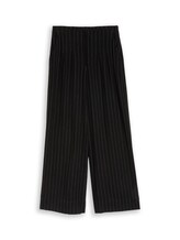 Ausgewählt, Wide Leg Hose mit Leinenanteil von Tom Tailor, schwarz