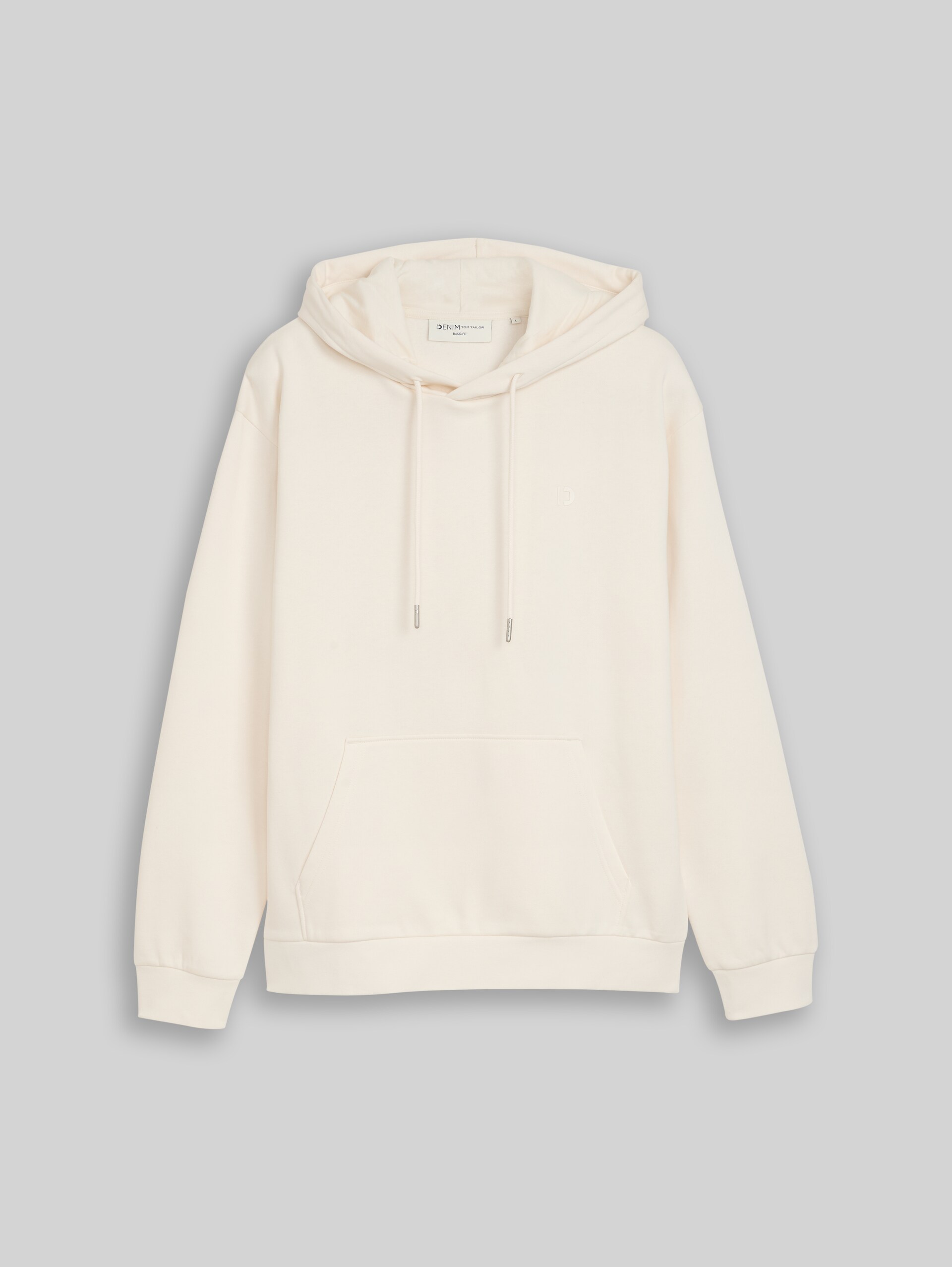 Basic Hoodie Sweatshirt - Gardenia White - Vorder-Produkt-Ansicht