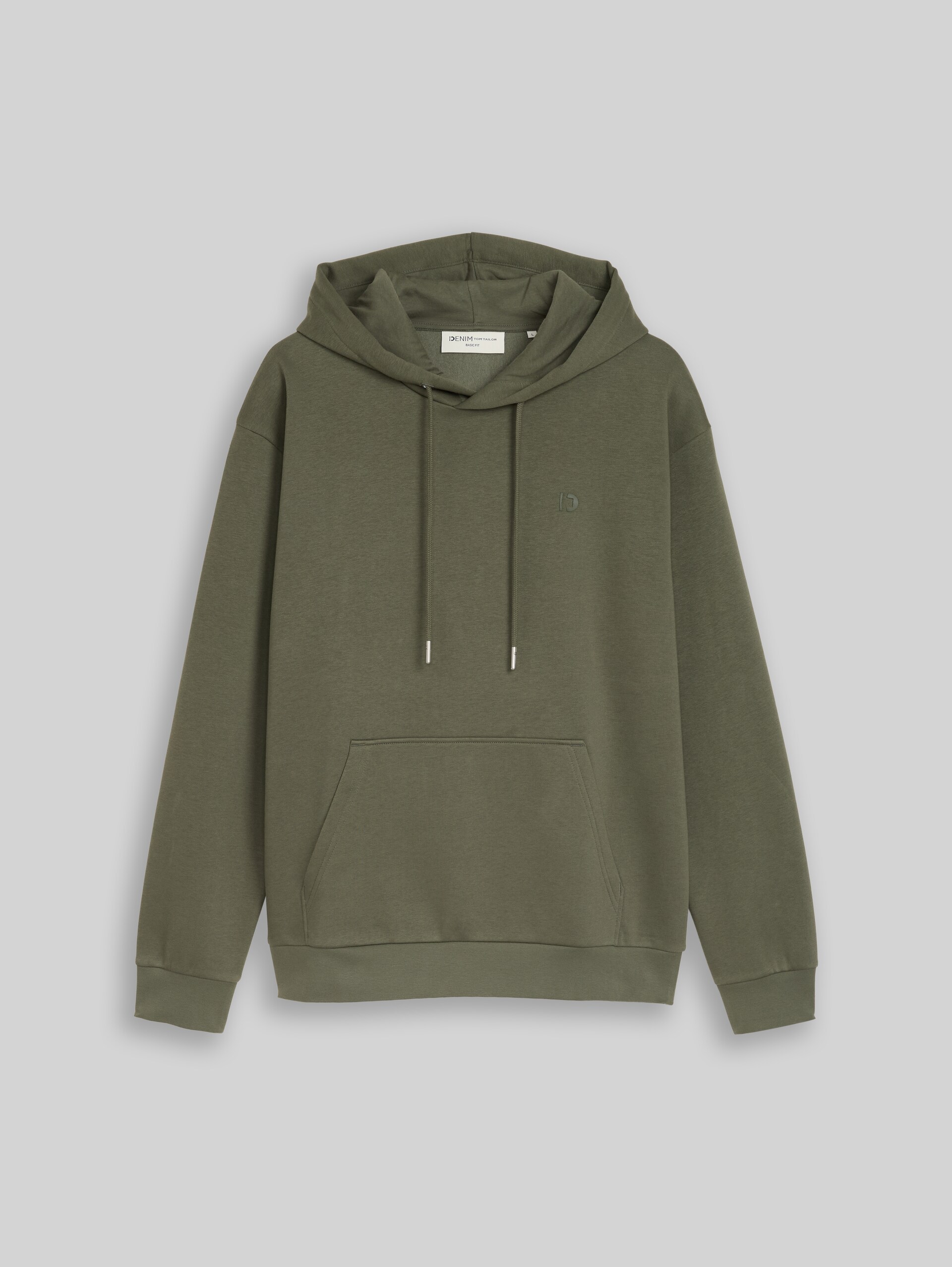Basic Hoodie Sweatshirt - urban olive green - Vorder-Produkt-Ansicht
