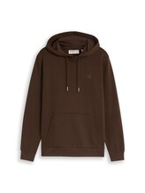 Nicht ausgewählt, Basic Hoodie Sweatshirt von Tom Tailor, braun
