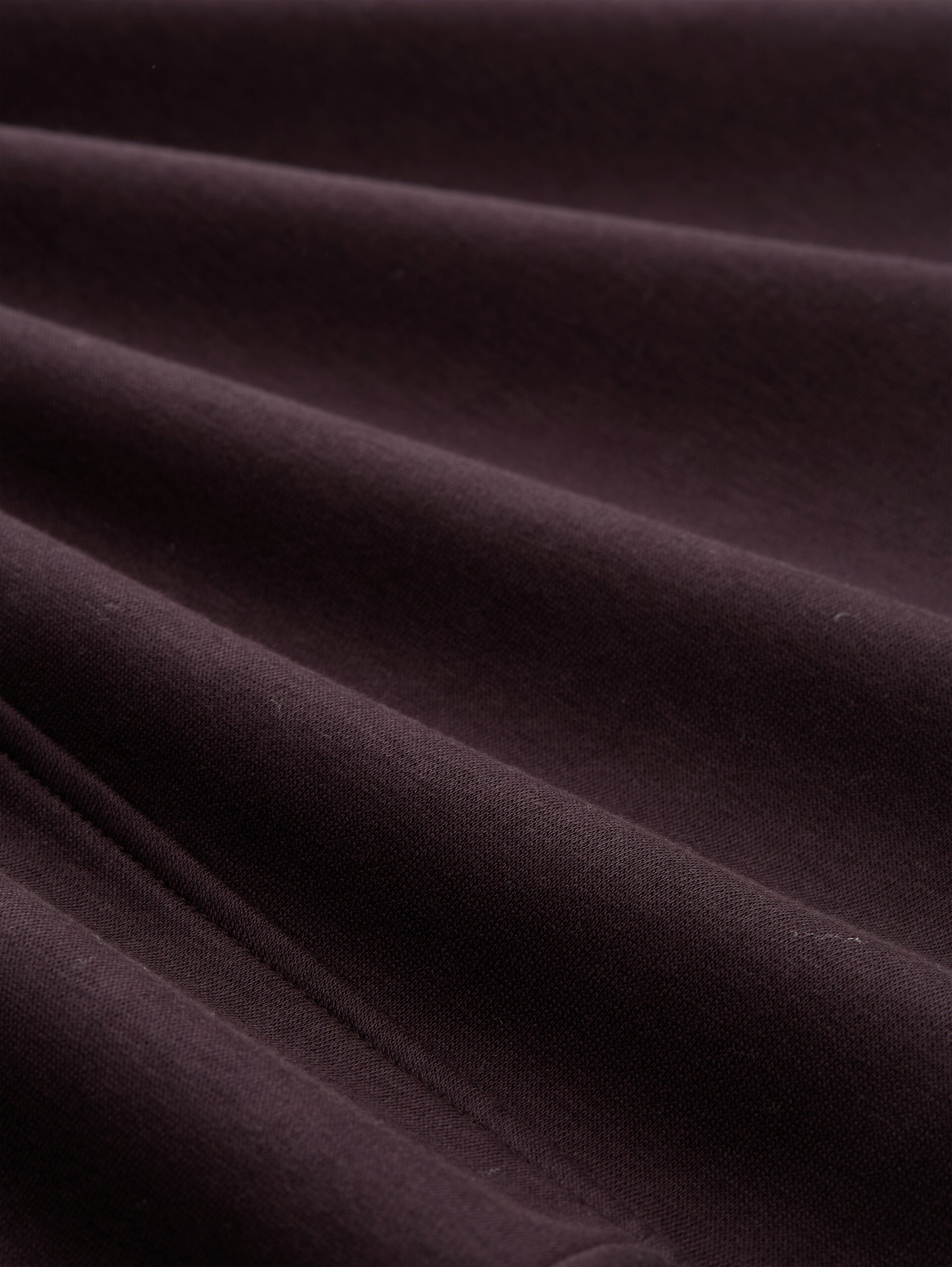 Basic Hoodie Sweatshirt - dark plum - Material-Ansicht