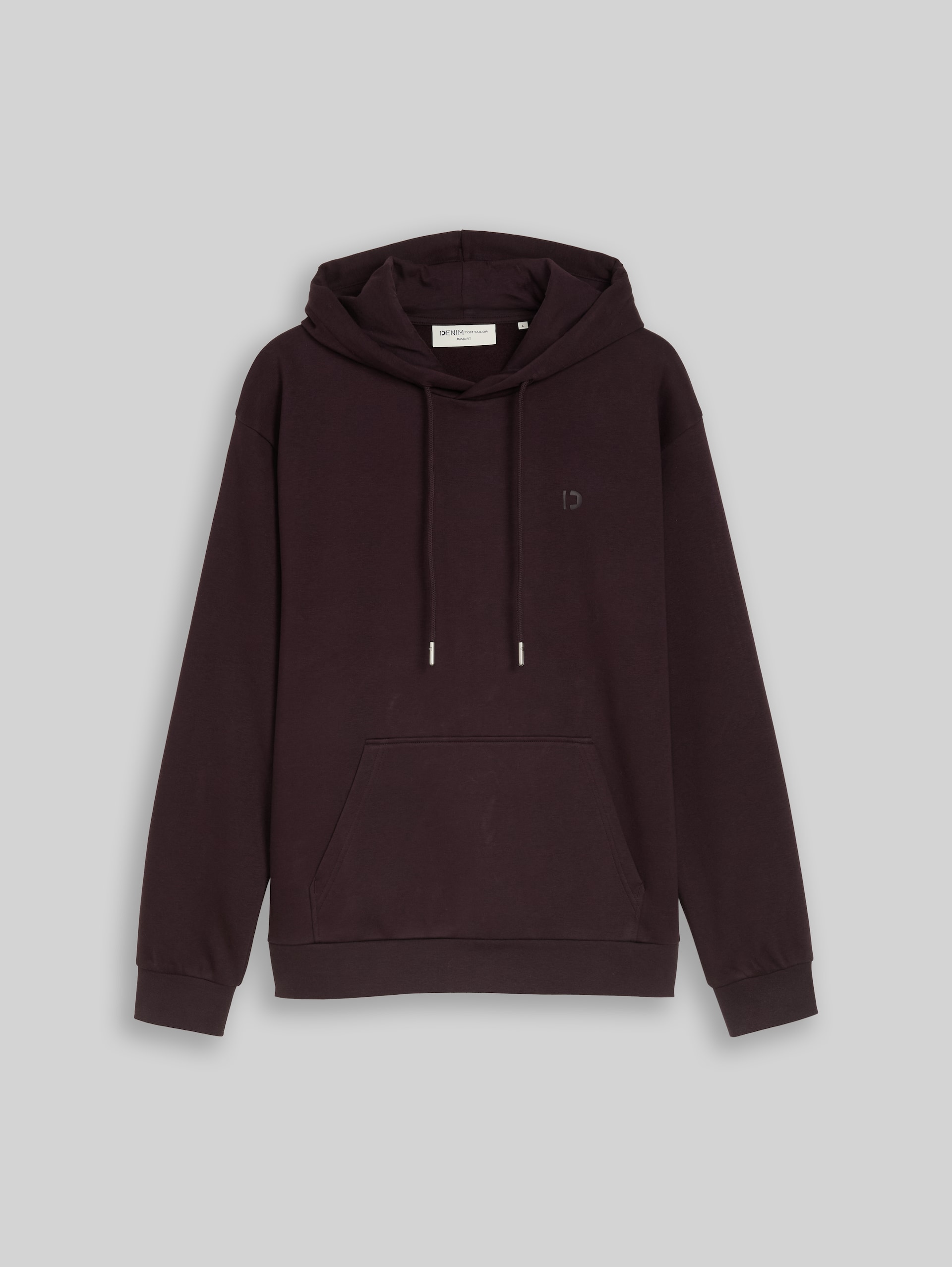 Basic Hoodie Sweatshirt - dark plum - Vorder-Produkt-Ansicht