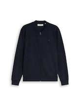Ausgewählt, Sweatjacke mit Bomberkragen von Tom Tailor, blau