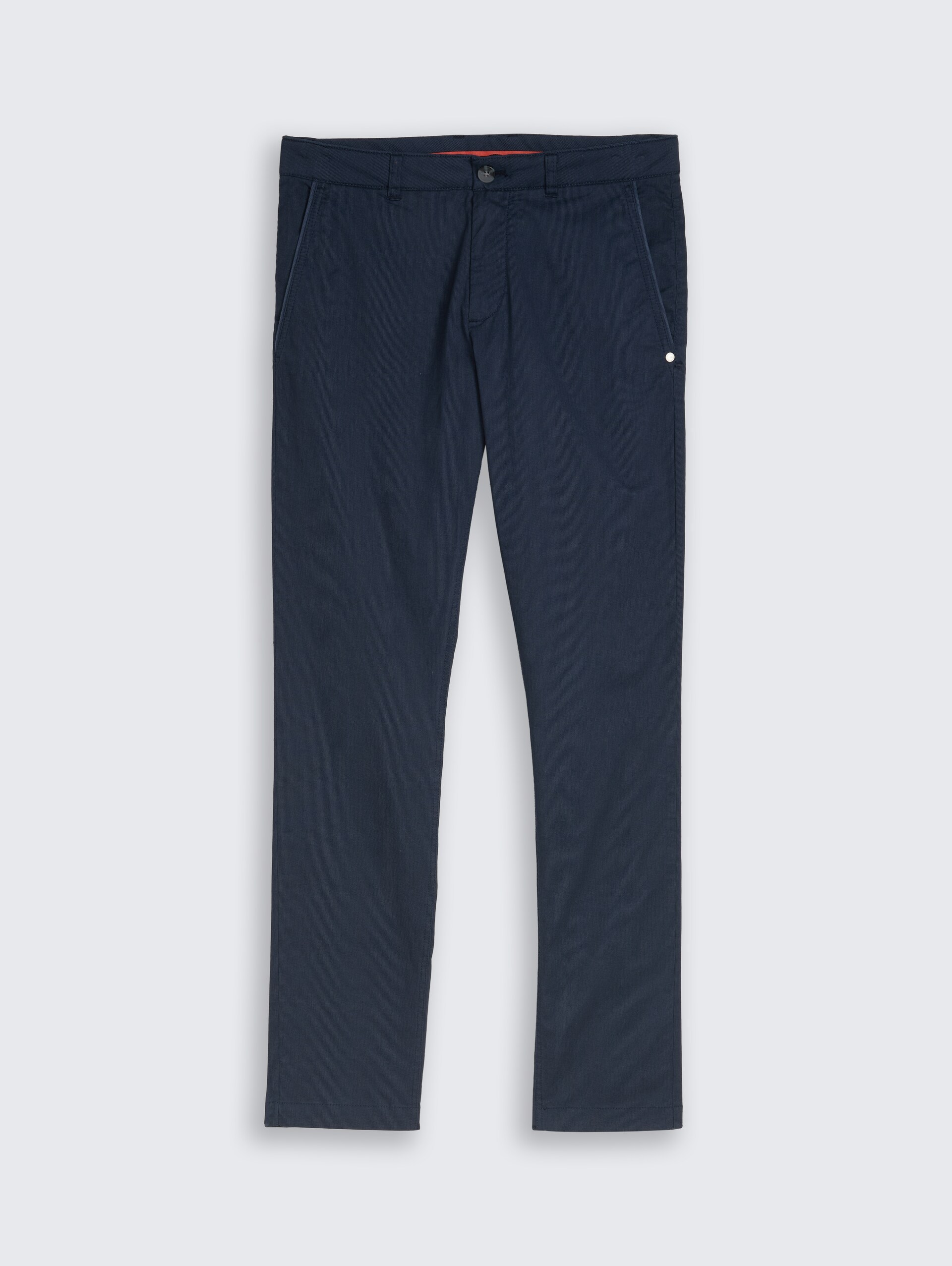TTTRAVIS SLIM Chino Hose - navy mini geometric print - Vorder-Produkt-Ansicht