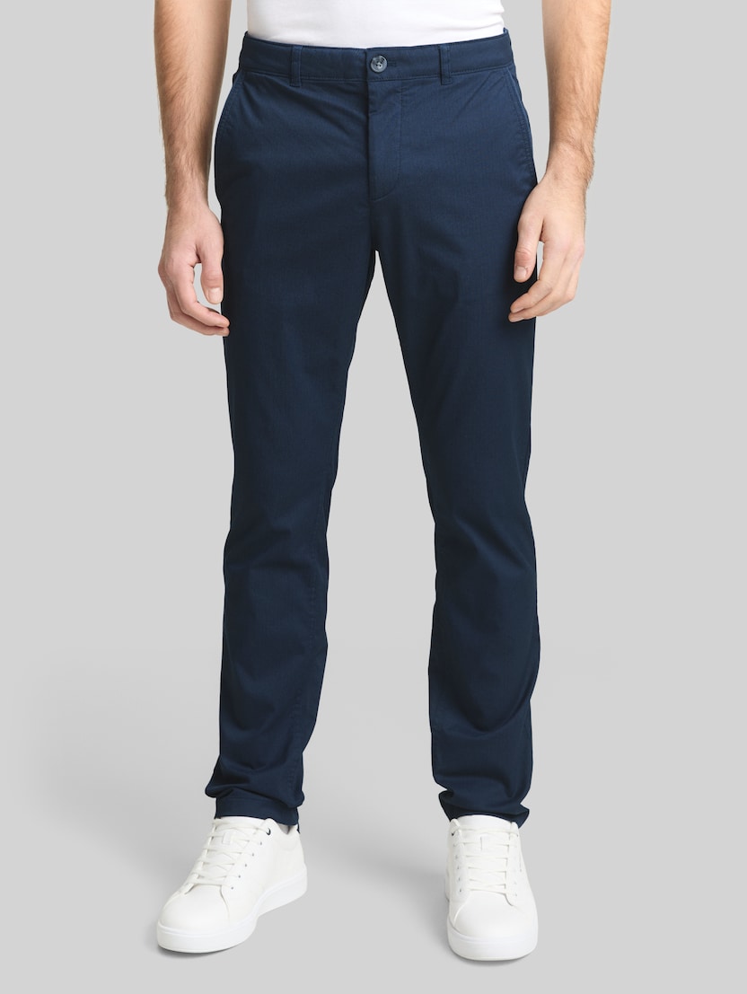 TTTRAVIS SLIM Chino Hose von Men, navy mini geometric print