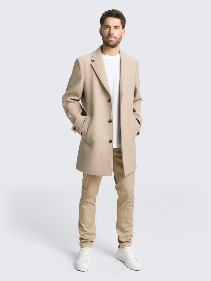Pantalon chino TTTRAVIS SLIM par Men, beige mini geometric print