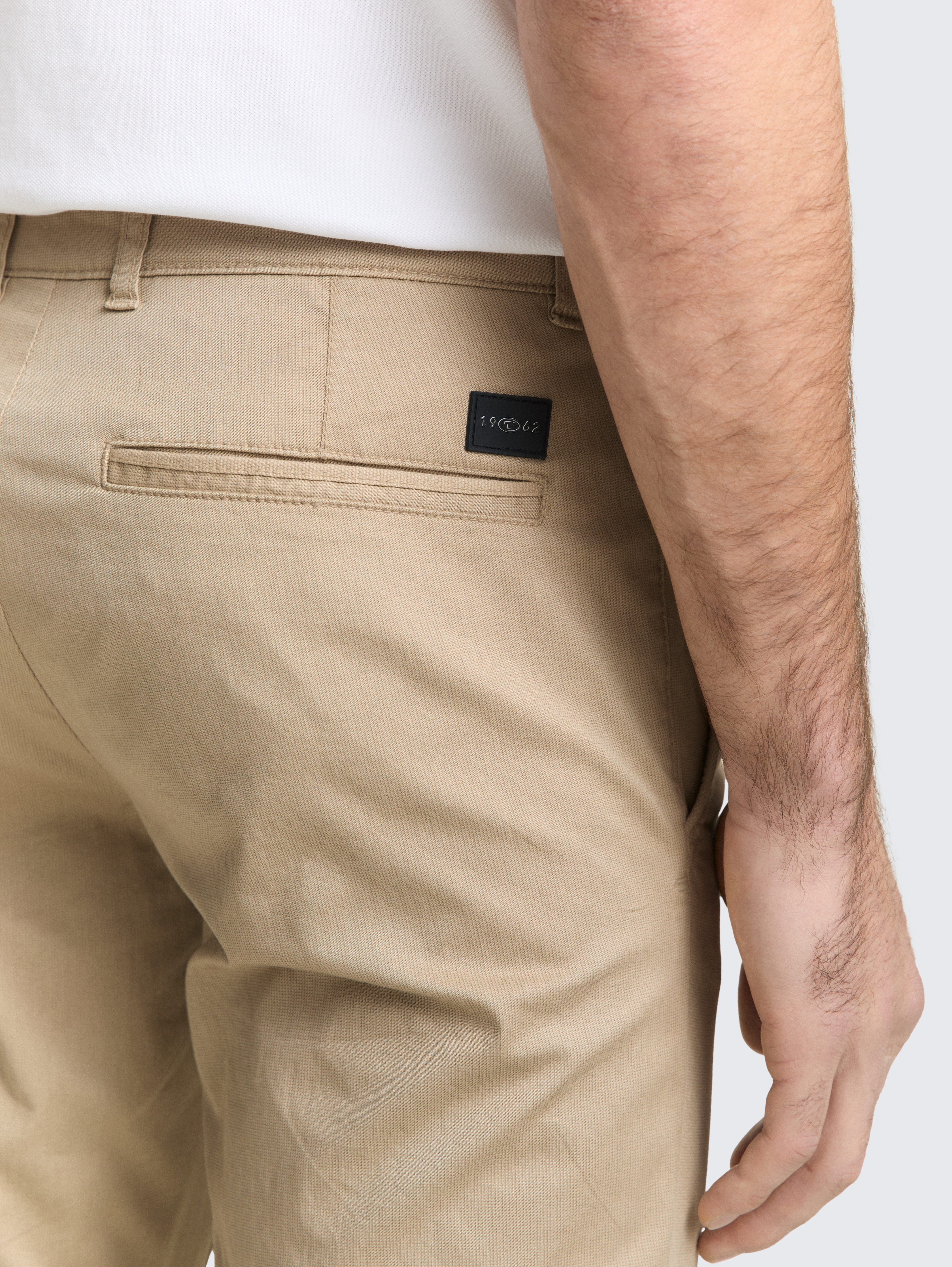 TTTRAVIS SLIM chino trousers in beige by Tom Tailor