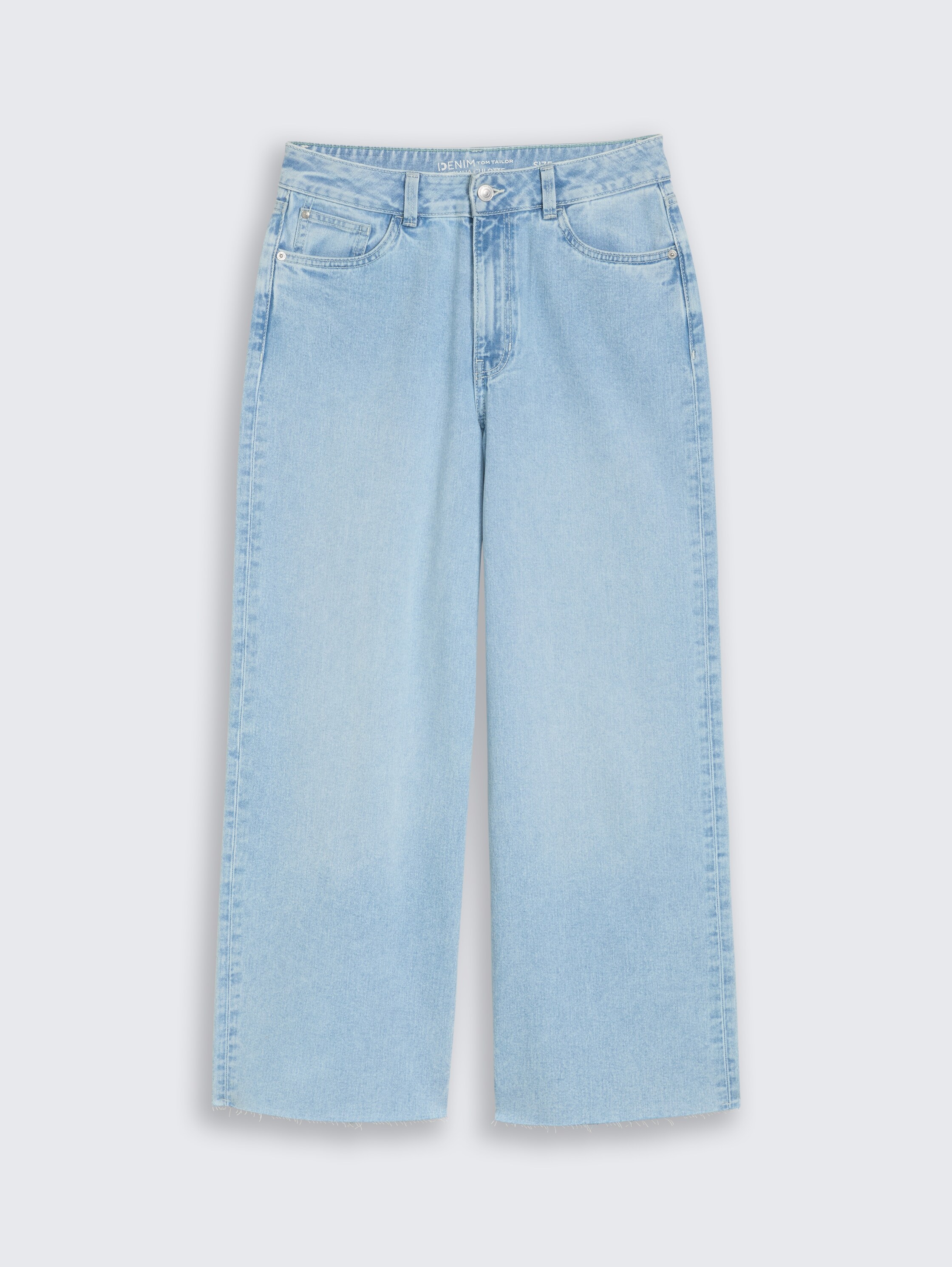TTMIJA CULOTTE-jeans - used_light_stone_blue_denim - 