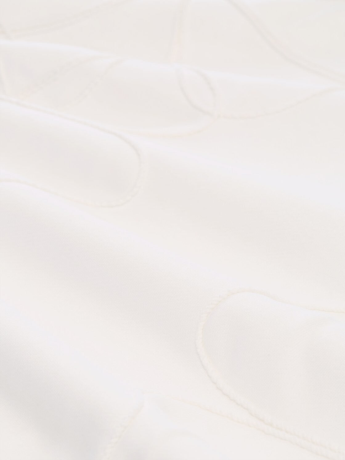 Loose Fit Sweatshirt mit Blumenmuster - Whisper White - Material-Ansicht