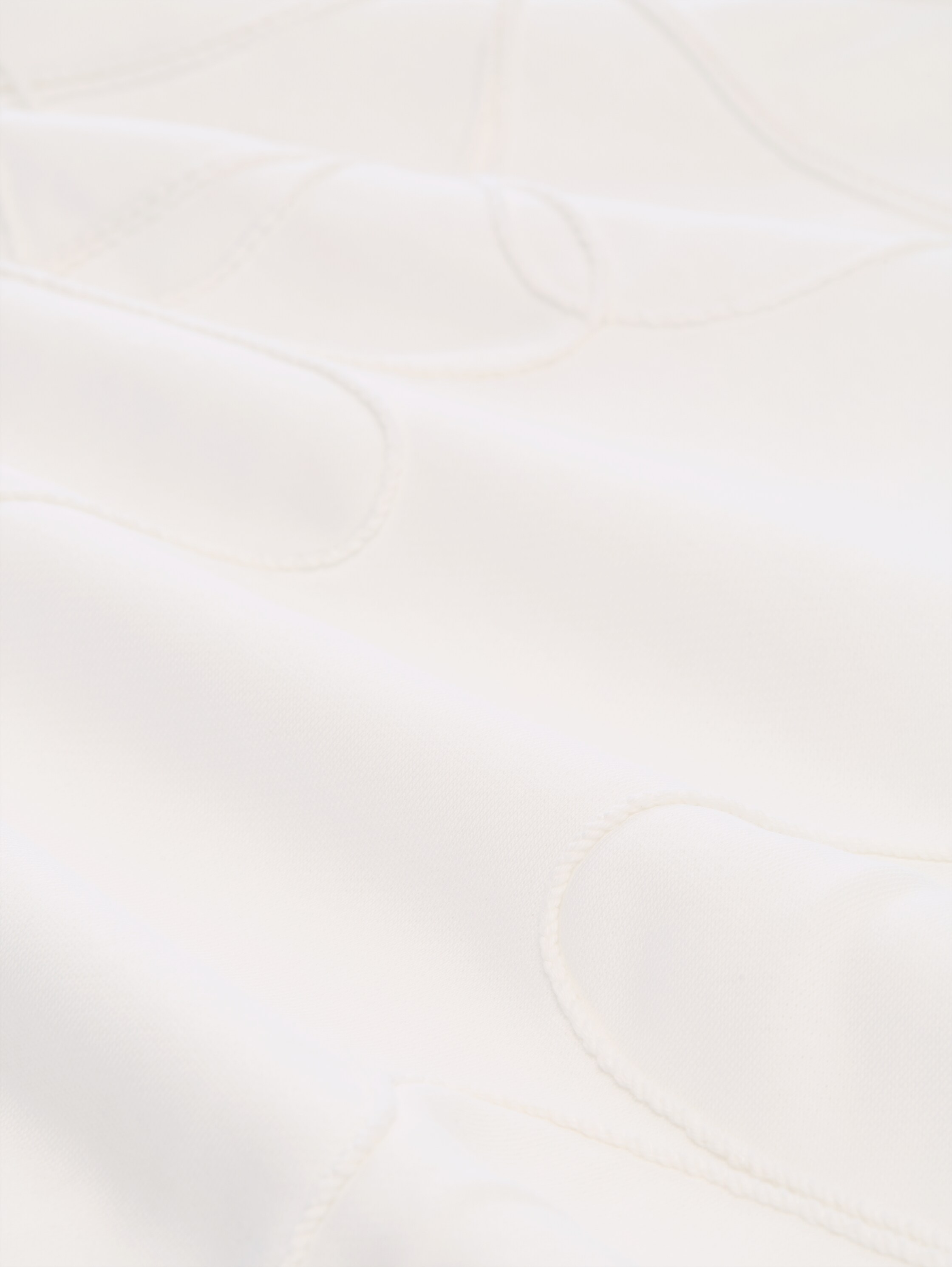 Loose Fit Sweatshirt mit Blumenmuster - Whisper White - Material-Ansicht