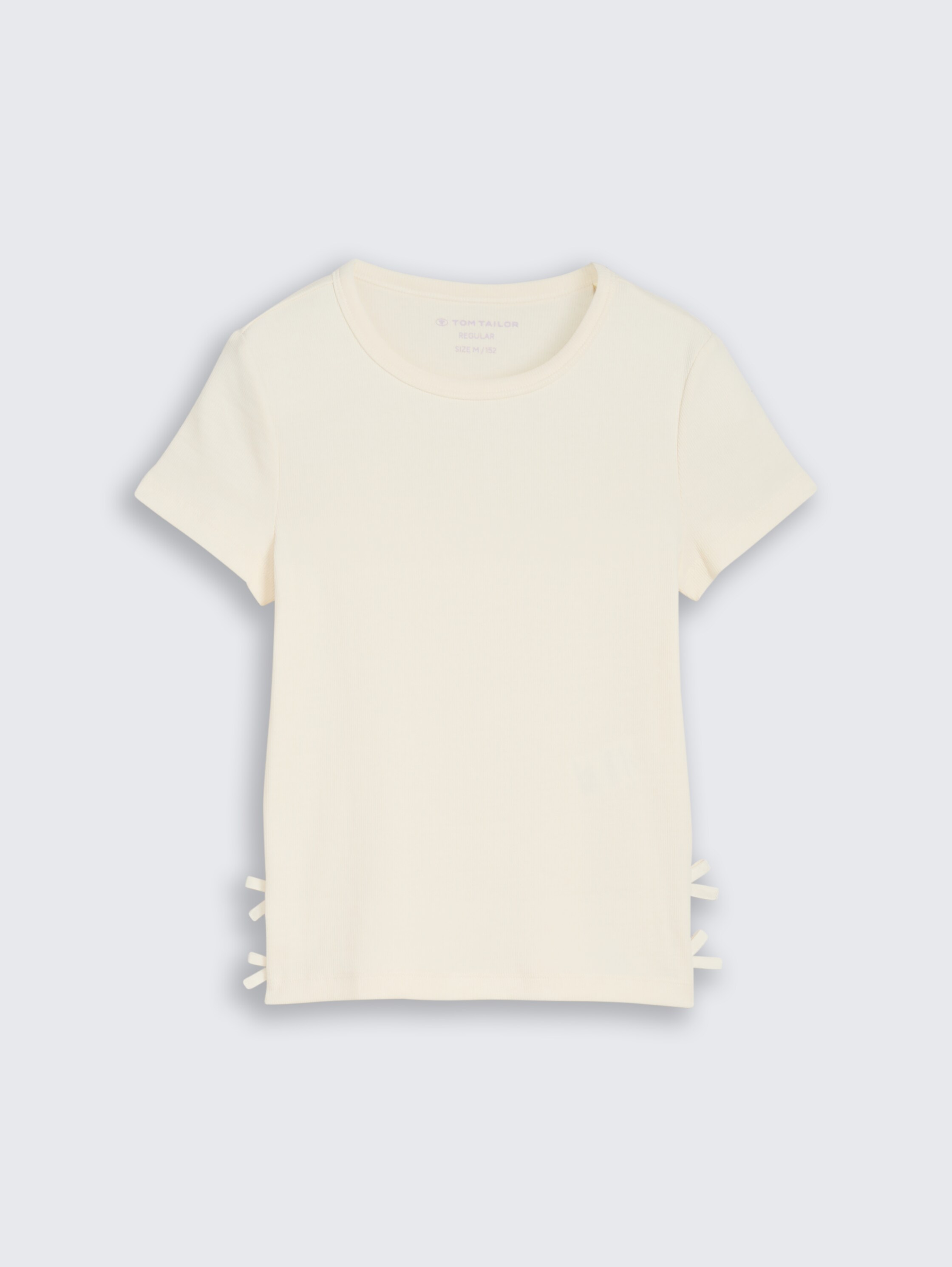 T-shirt met strikdetails - wool_white - 