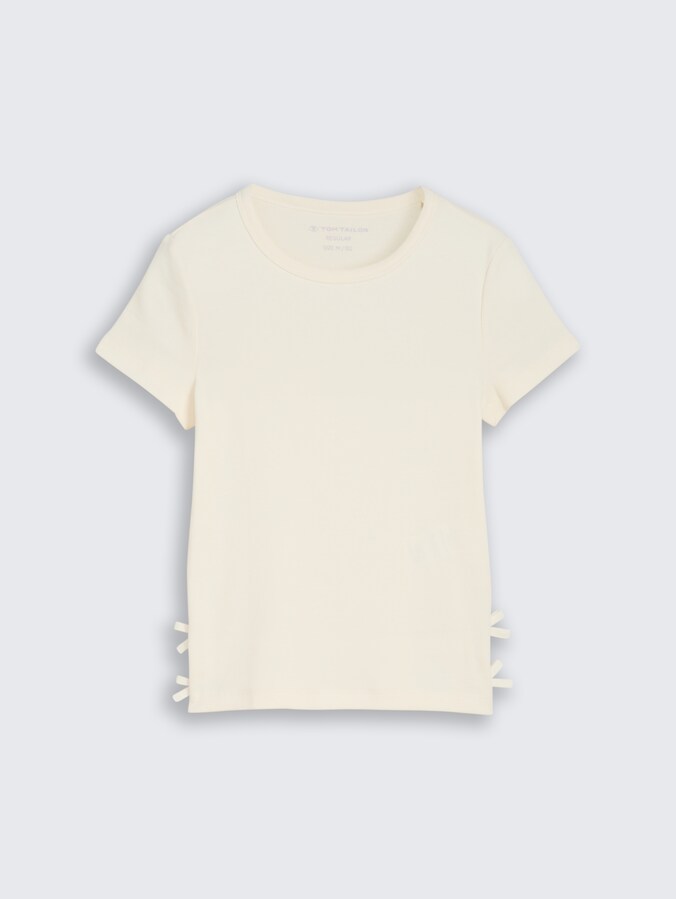 T-shirt with bow details by Teen Girls, Wool White