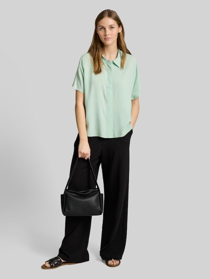 Bluse aus Viskose von Denim Female, light matcha green