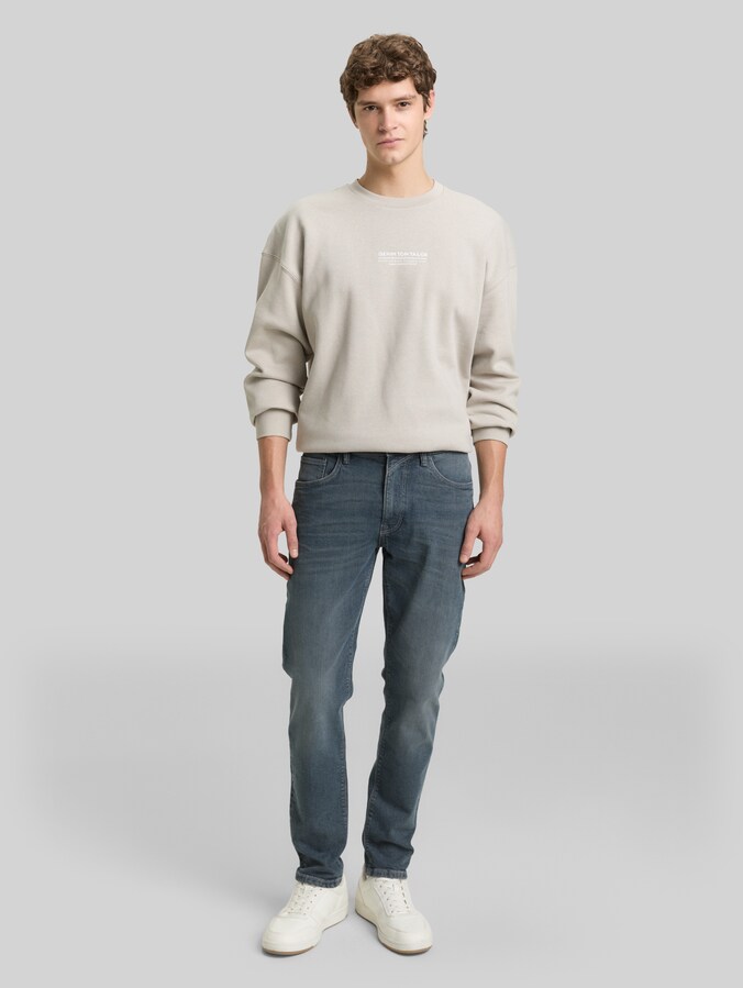 TTBRYDEN TAPERED jeans door Denim Male, mid stone blue grey denim